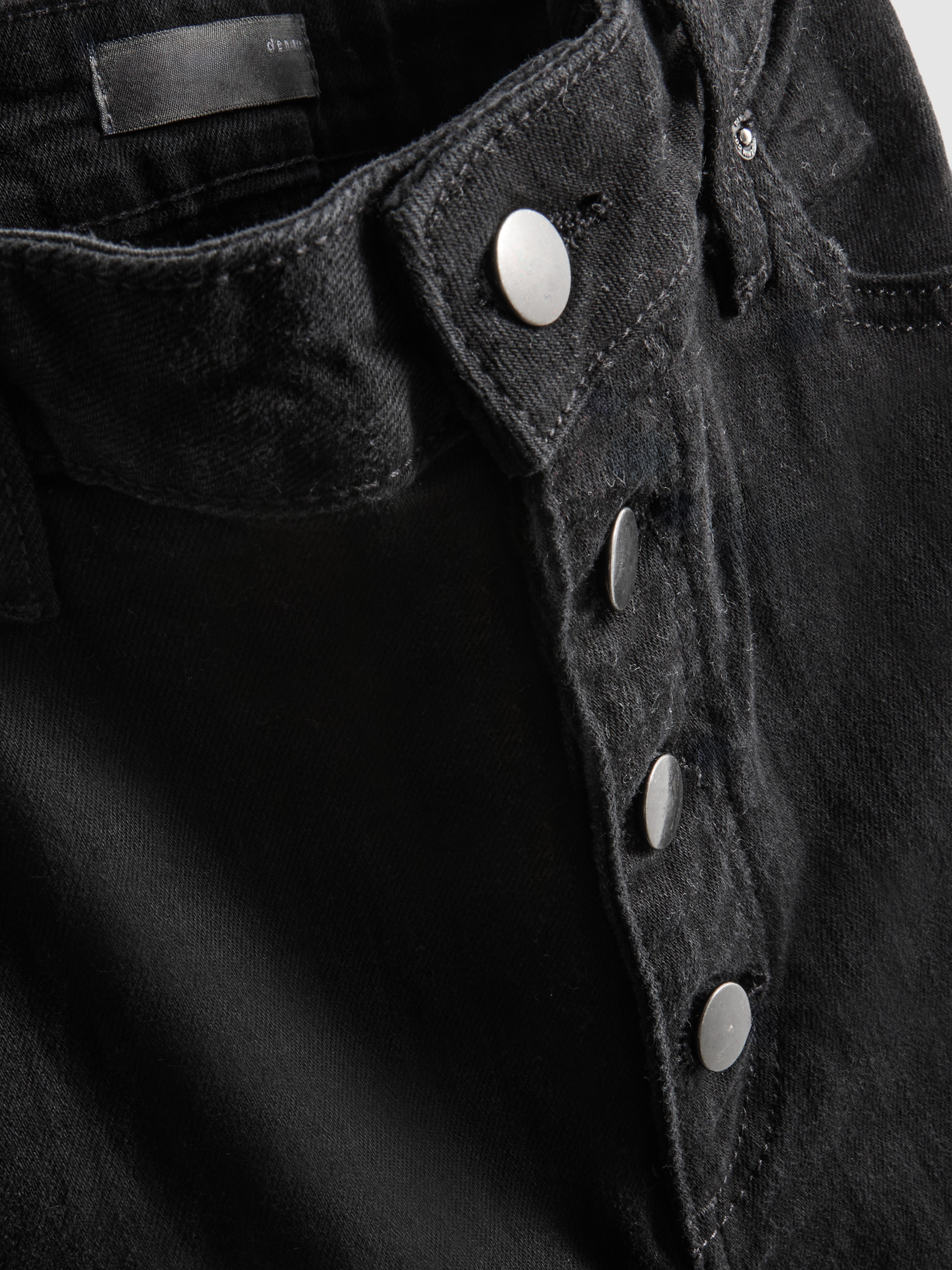 Mid Rise Cotton Bootcut Jeans