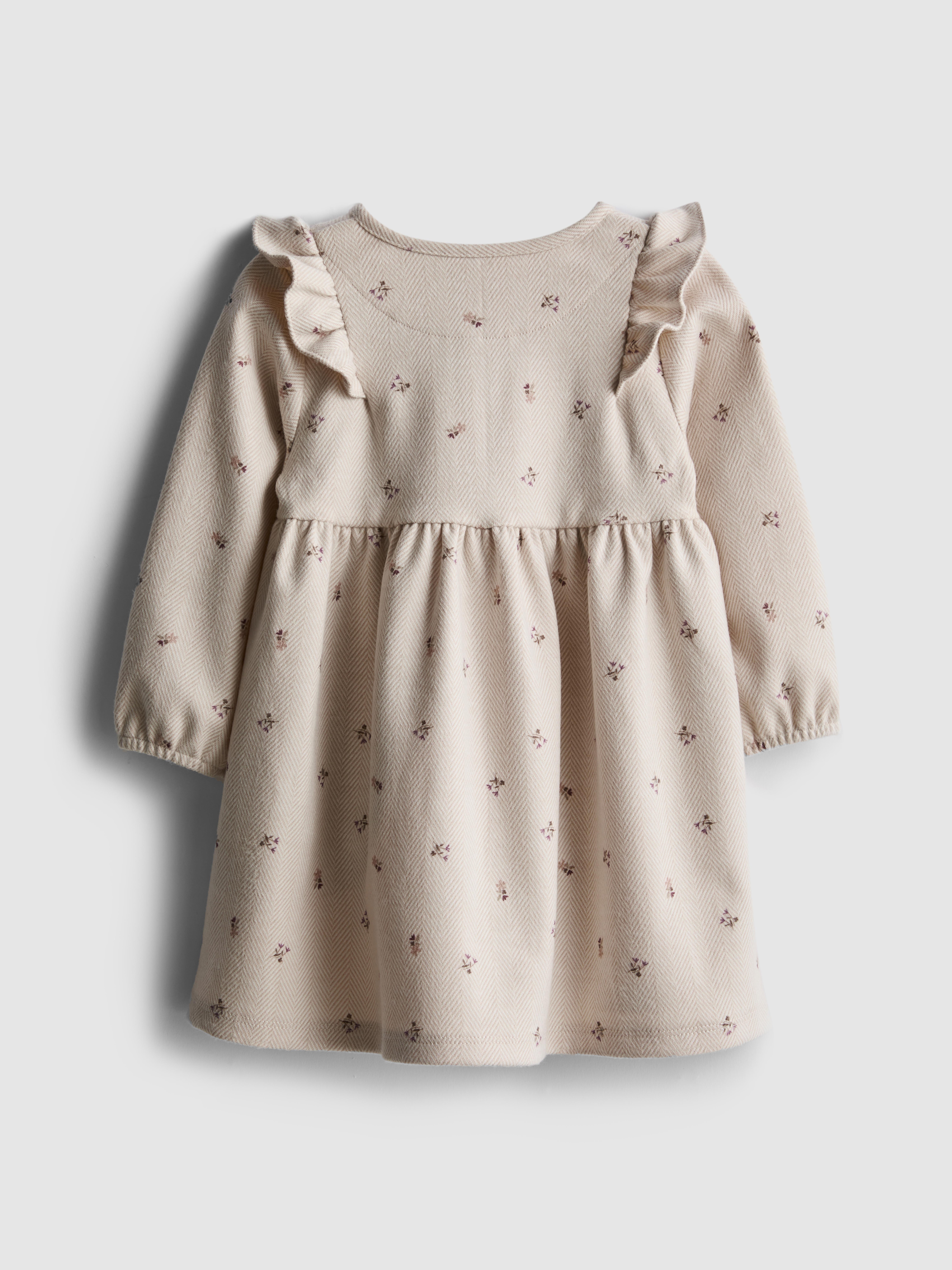 0–36 mes. | Cvetlična obleka z naborki