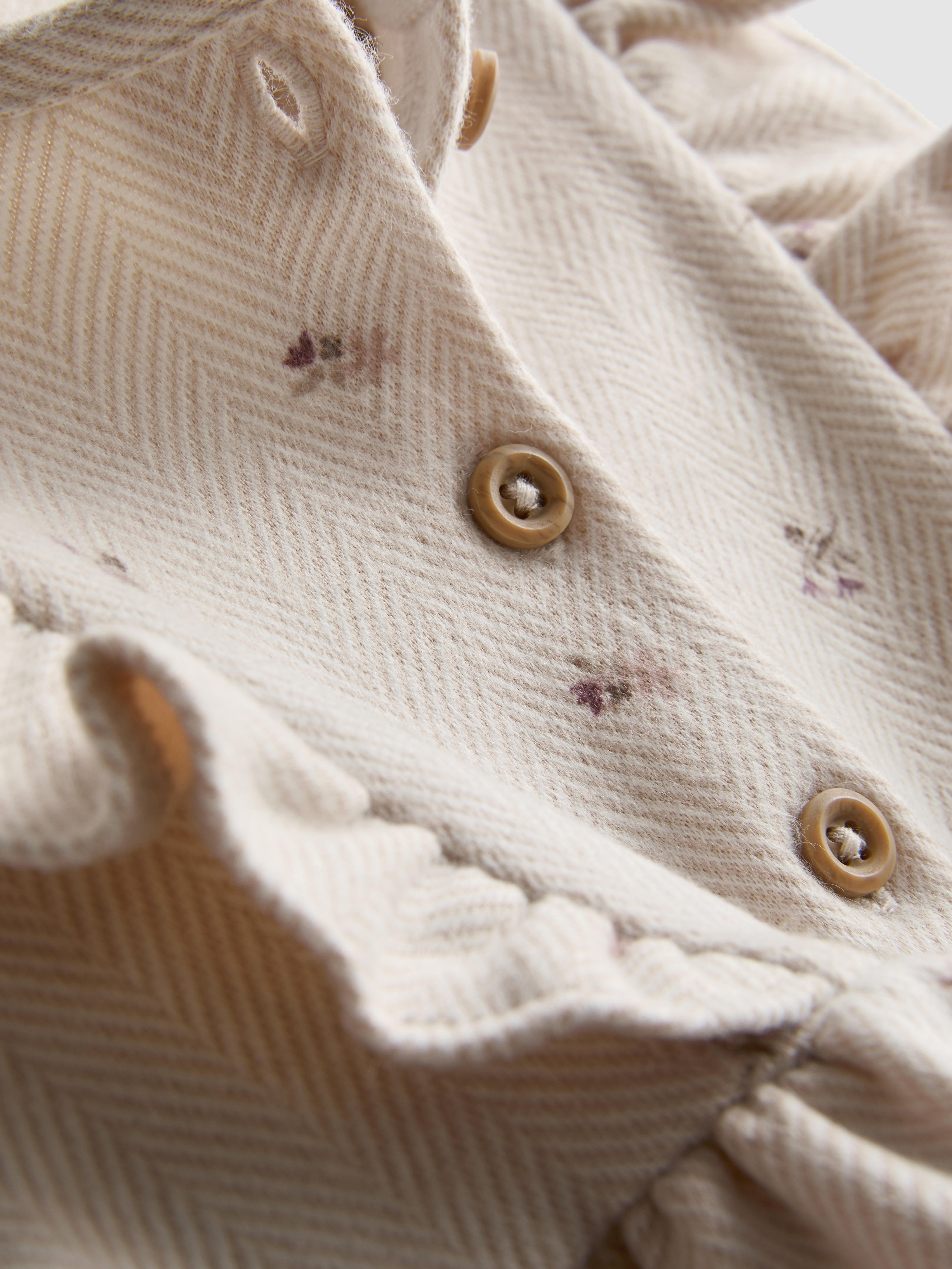 0–36 mes. | Cvetlična obleka z naborki