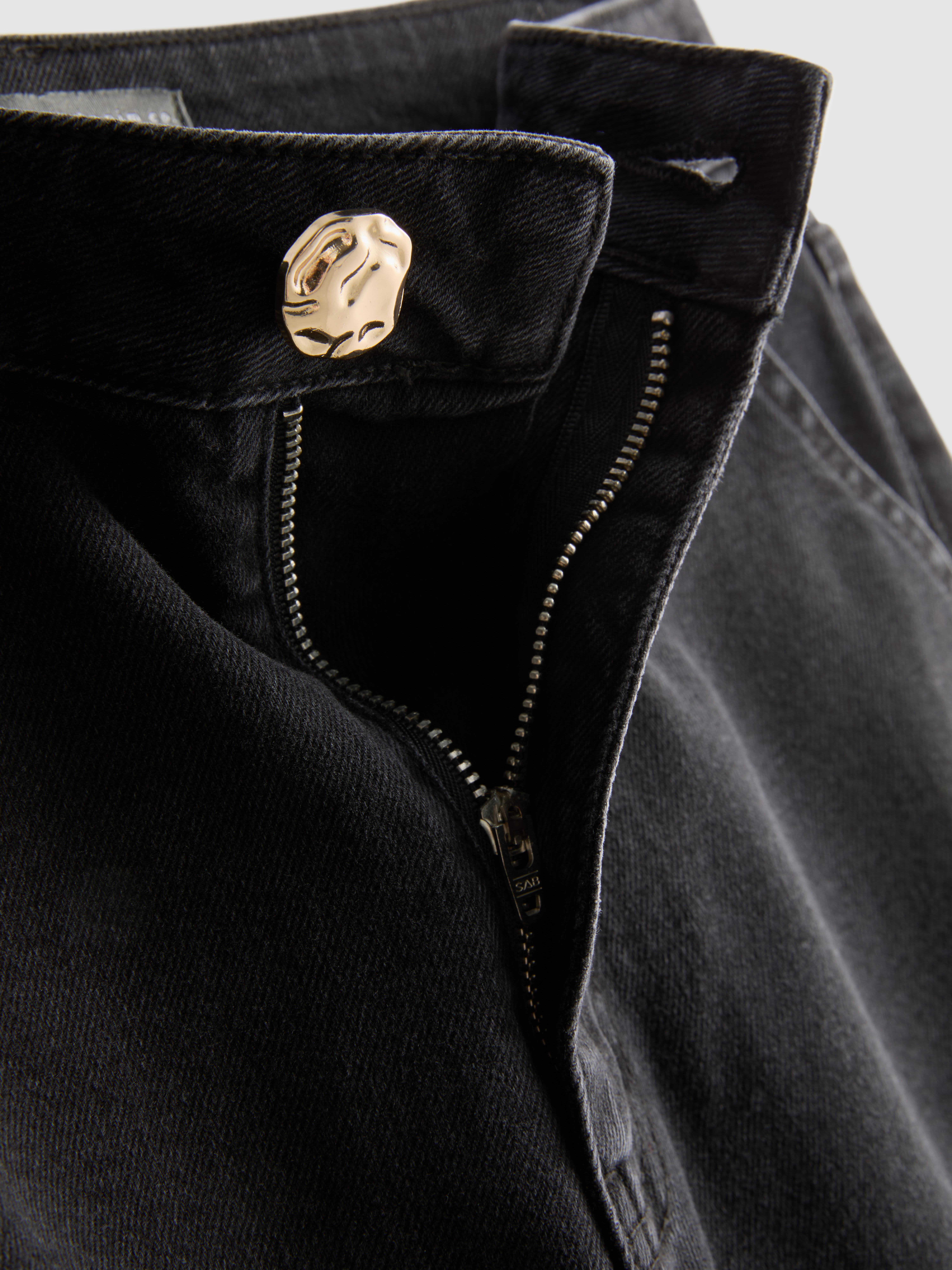 Jean large à ourlet large