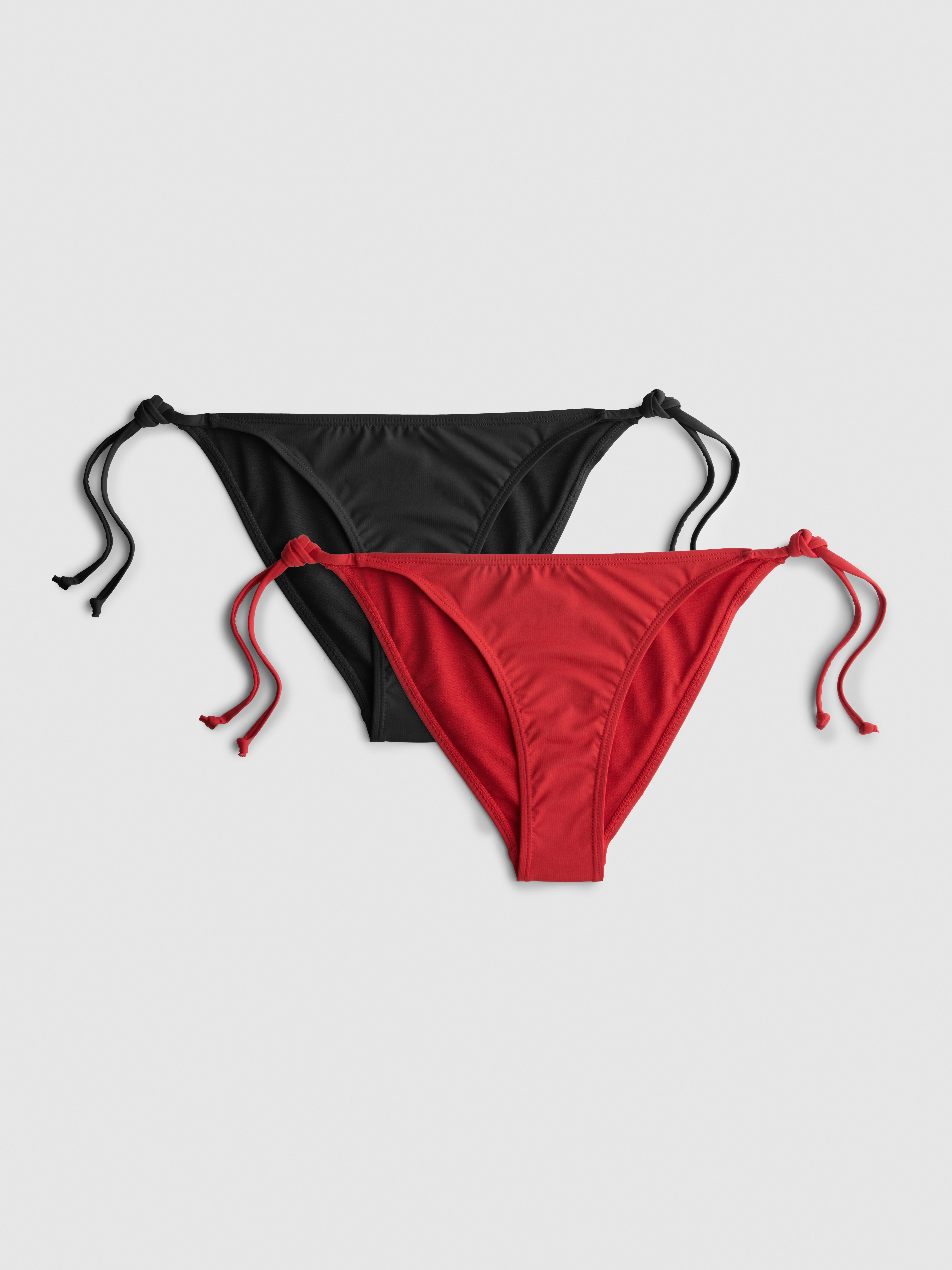 2pk Tie-Side Bikini Bottoms