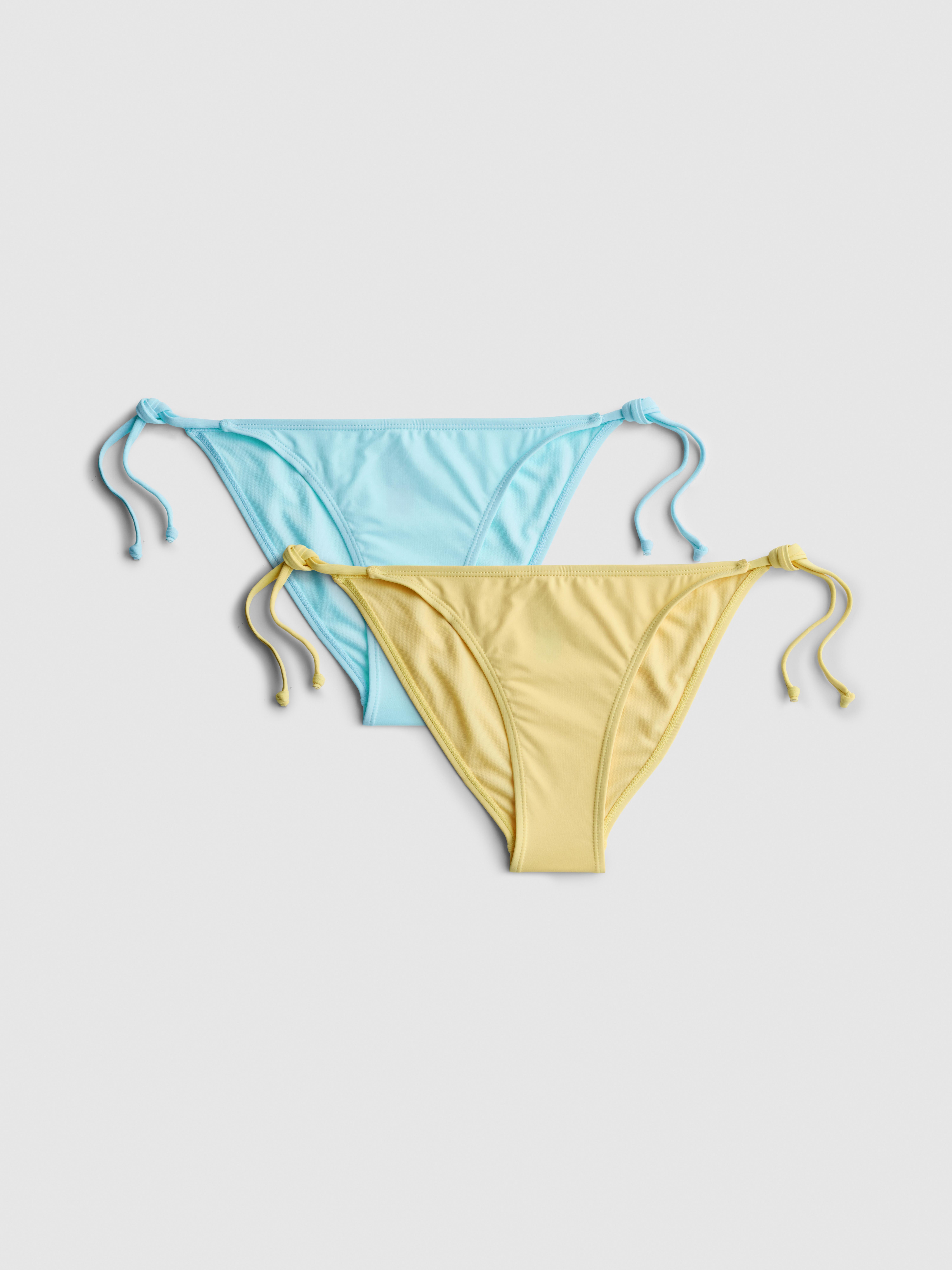 2pk Tie-Side Bikini Bottoms