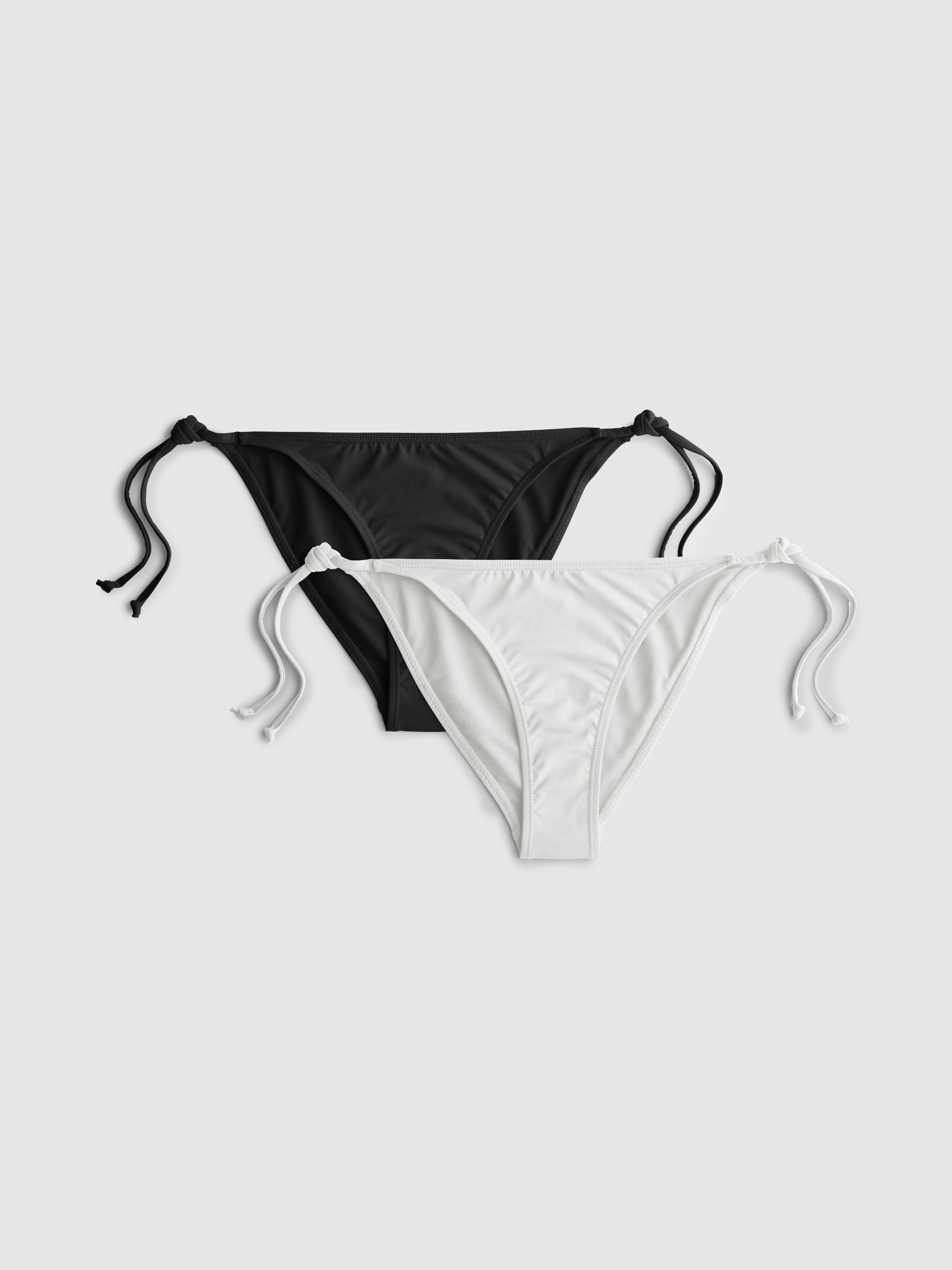 2pk Tie-Side Bikini Bottoms