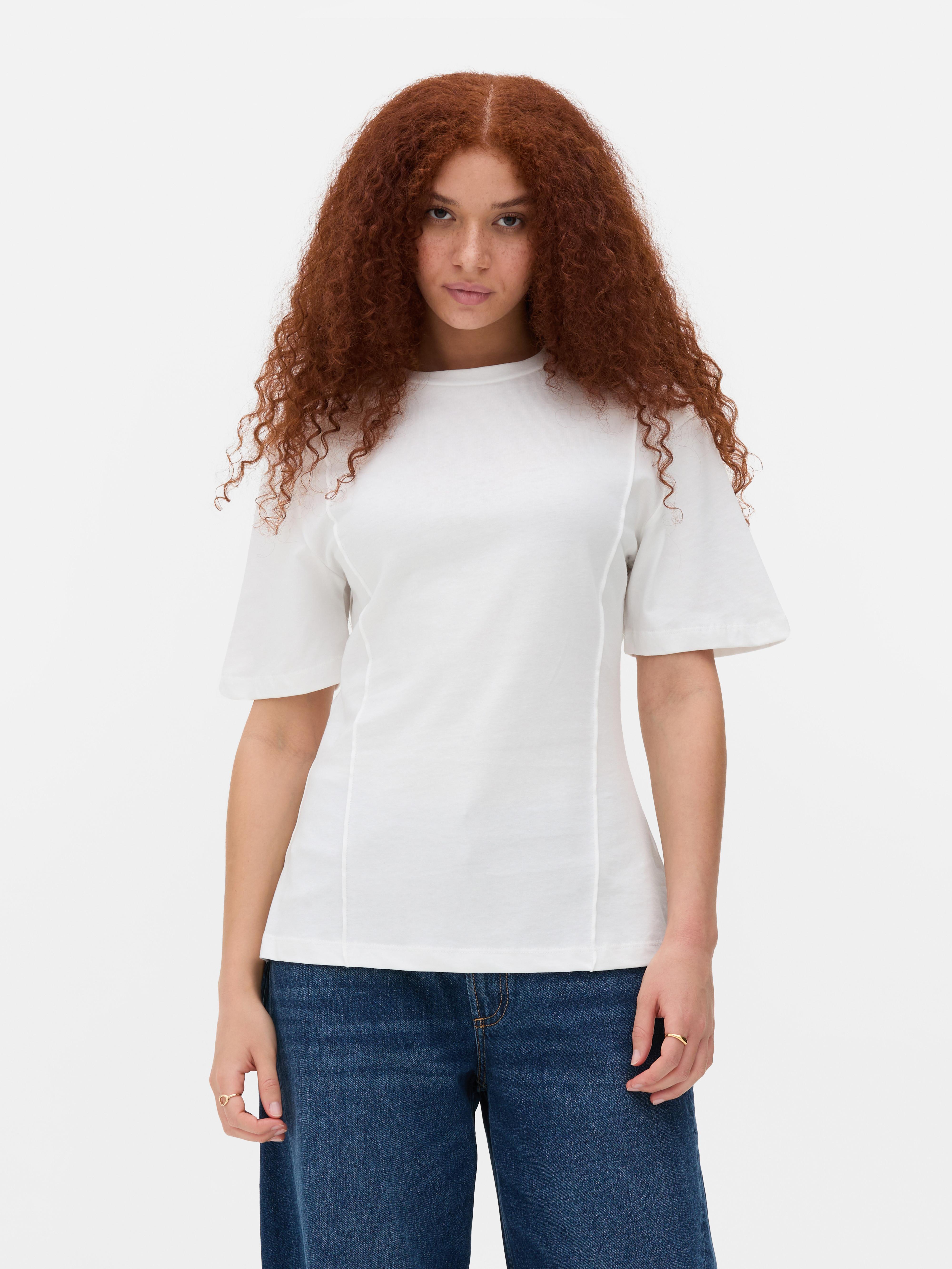 Structured Seam Detail Tee