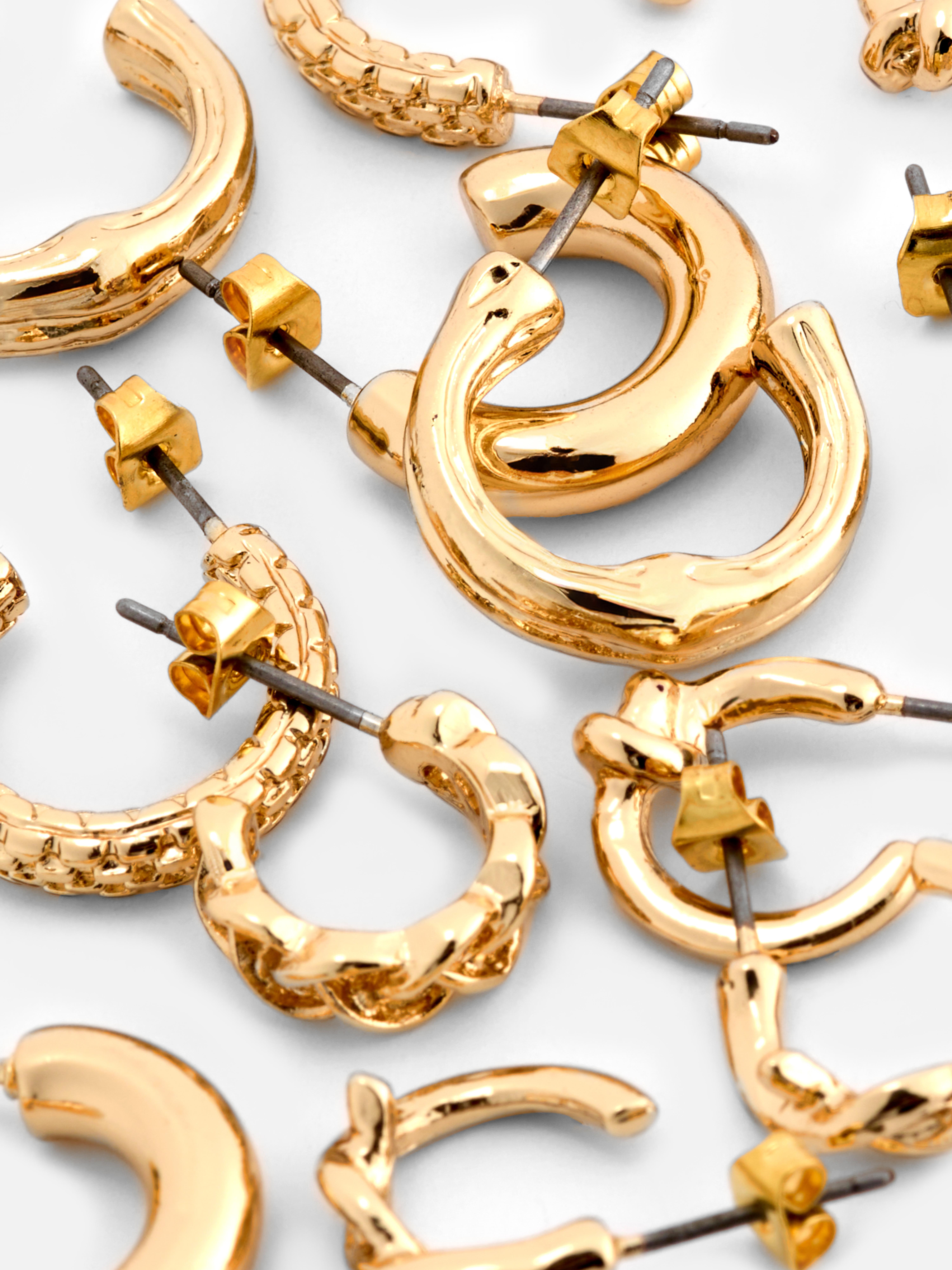 6pk The Edit Twisted Hoops