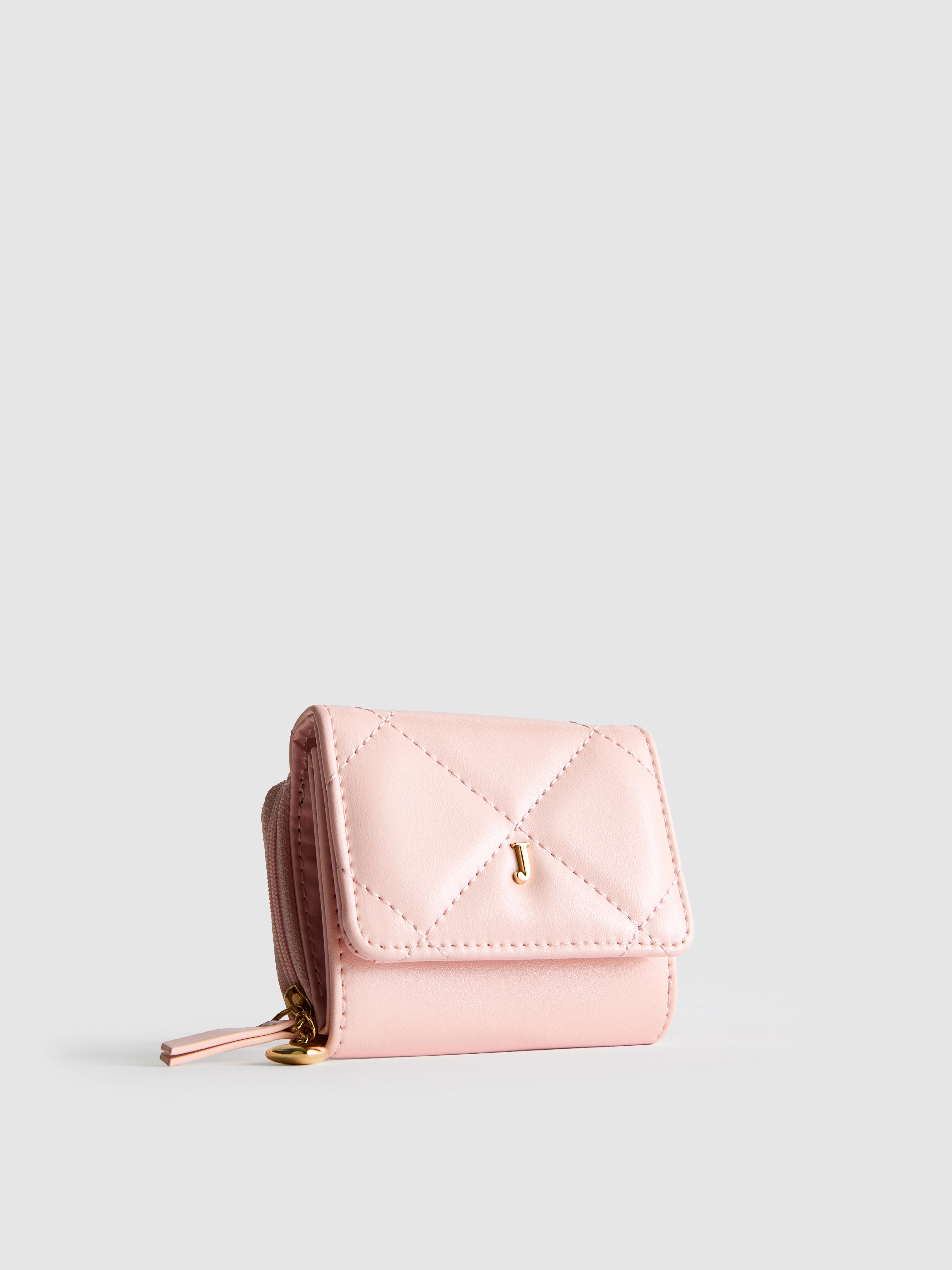 Medium Quilted Charm Wallet Pink