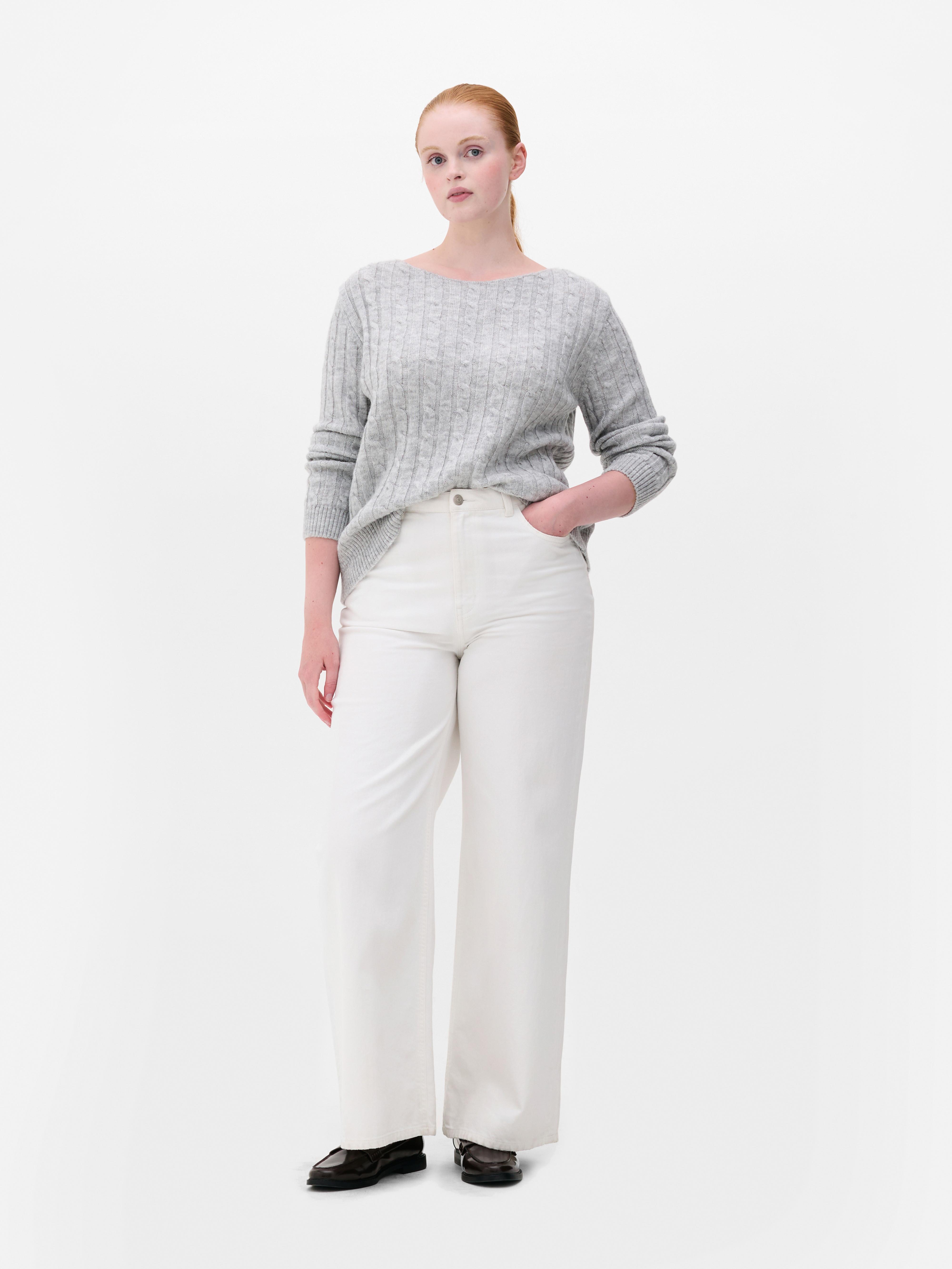 Cable Off The Shoulder Jumper