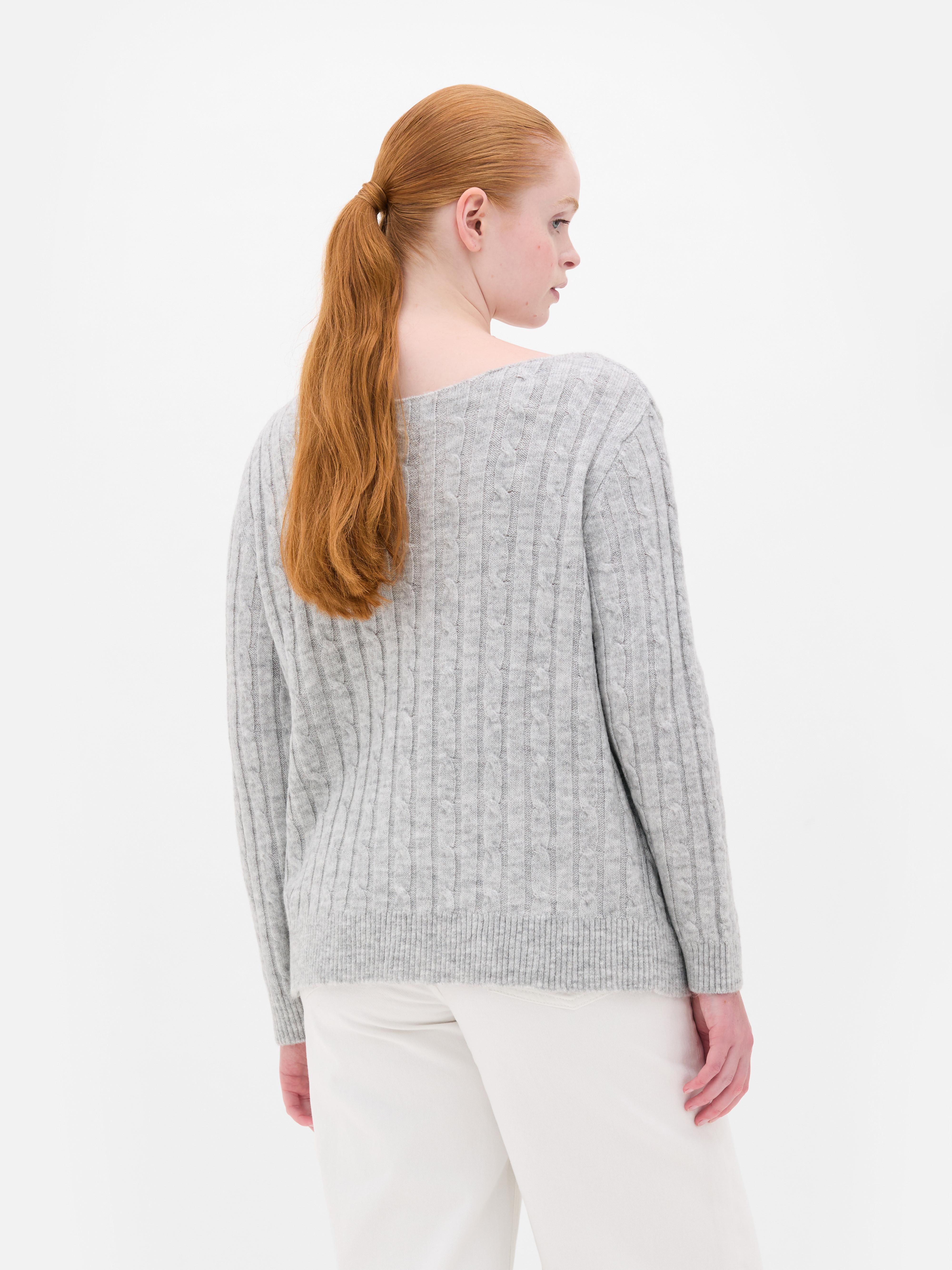 Cable Off The Shoulder Jumper