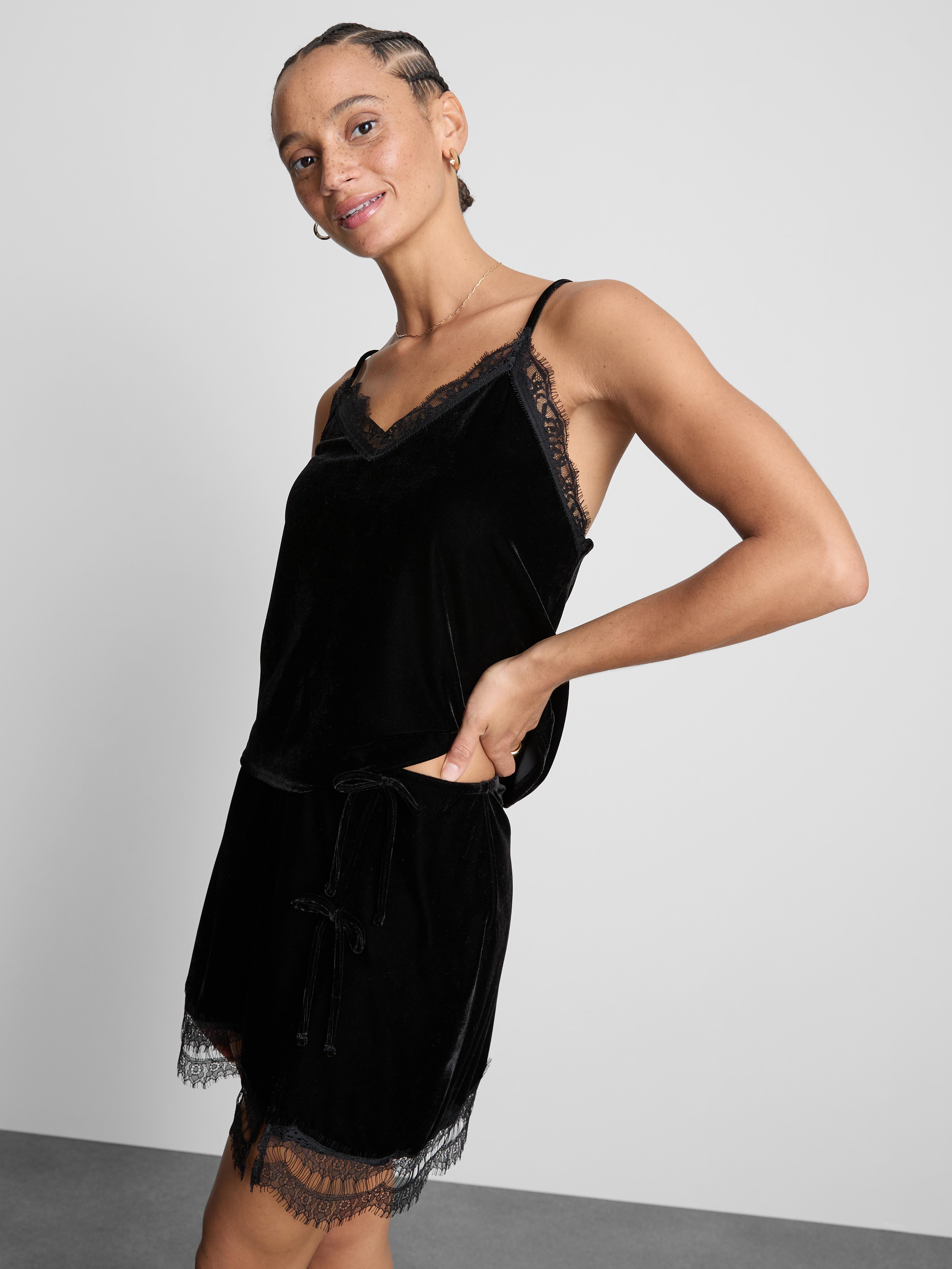 Velvet Lace Cami Top