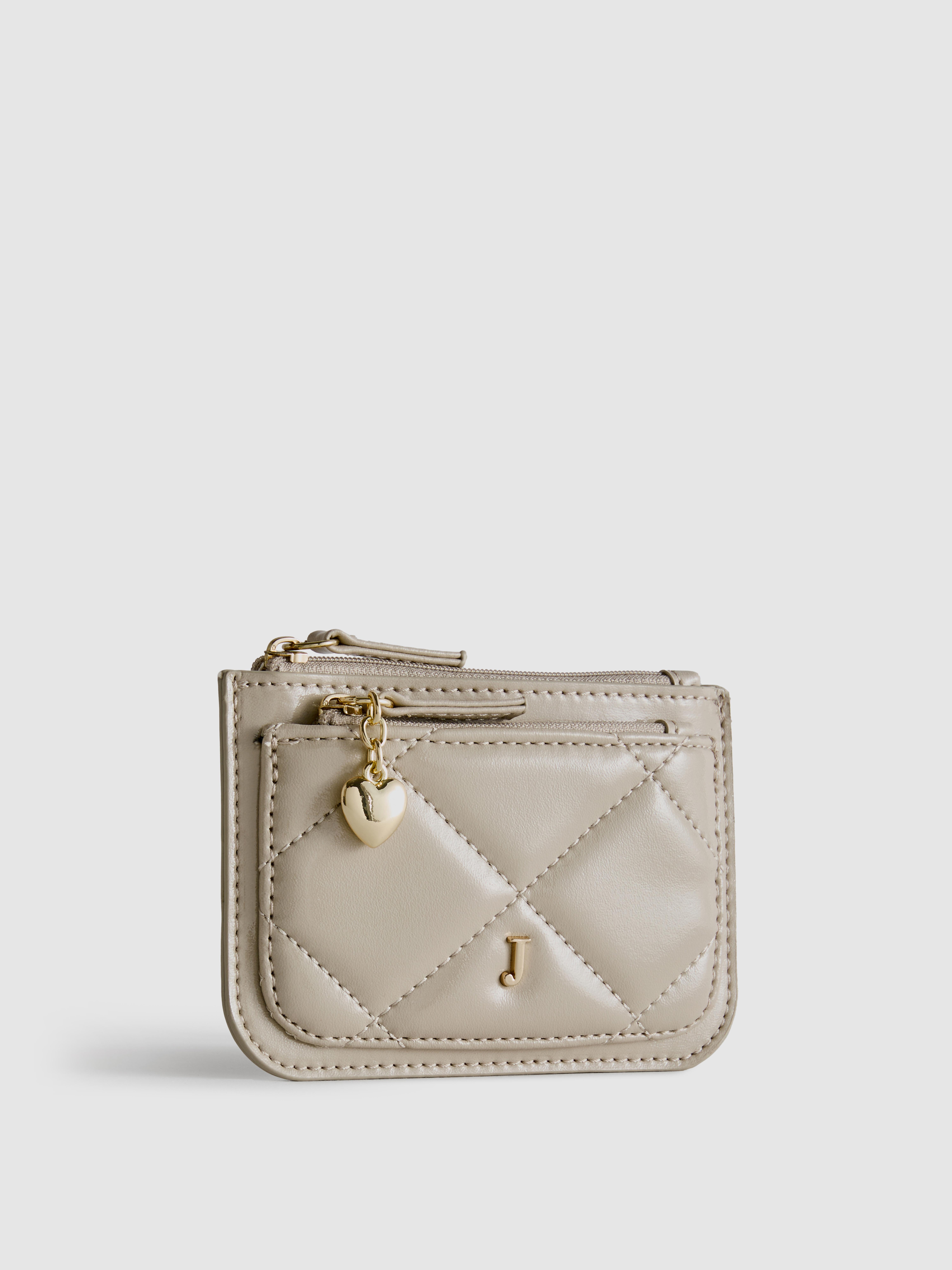 Women's Ivory Quilted Initial Coin Purse | Primark