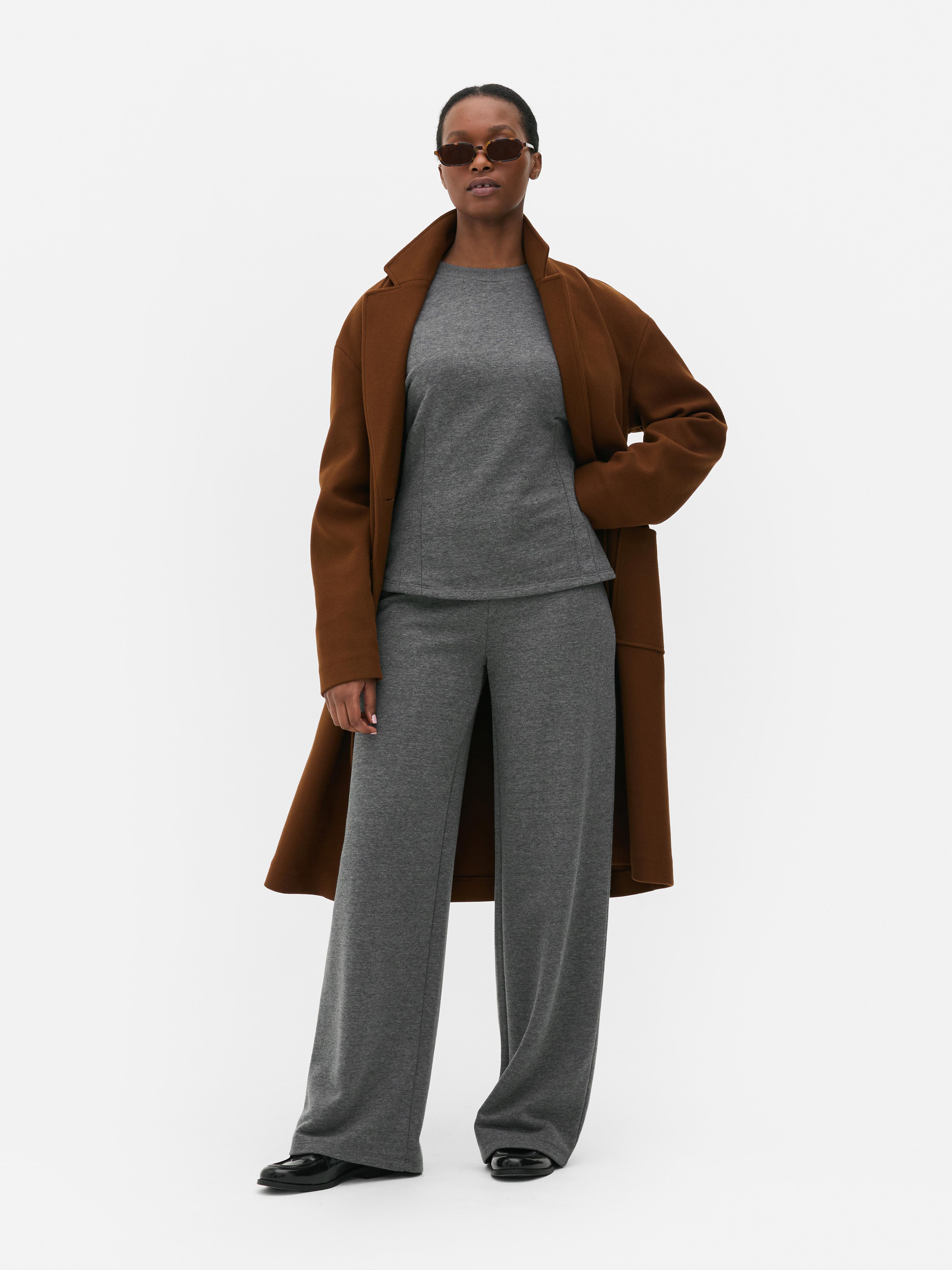 Bas de jogging droit effet corset