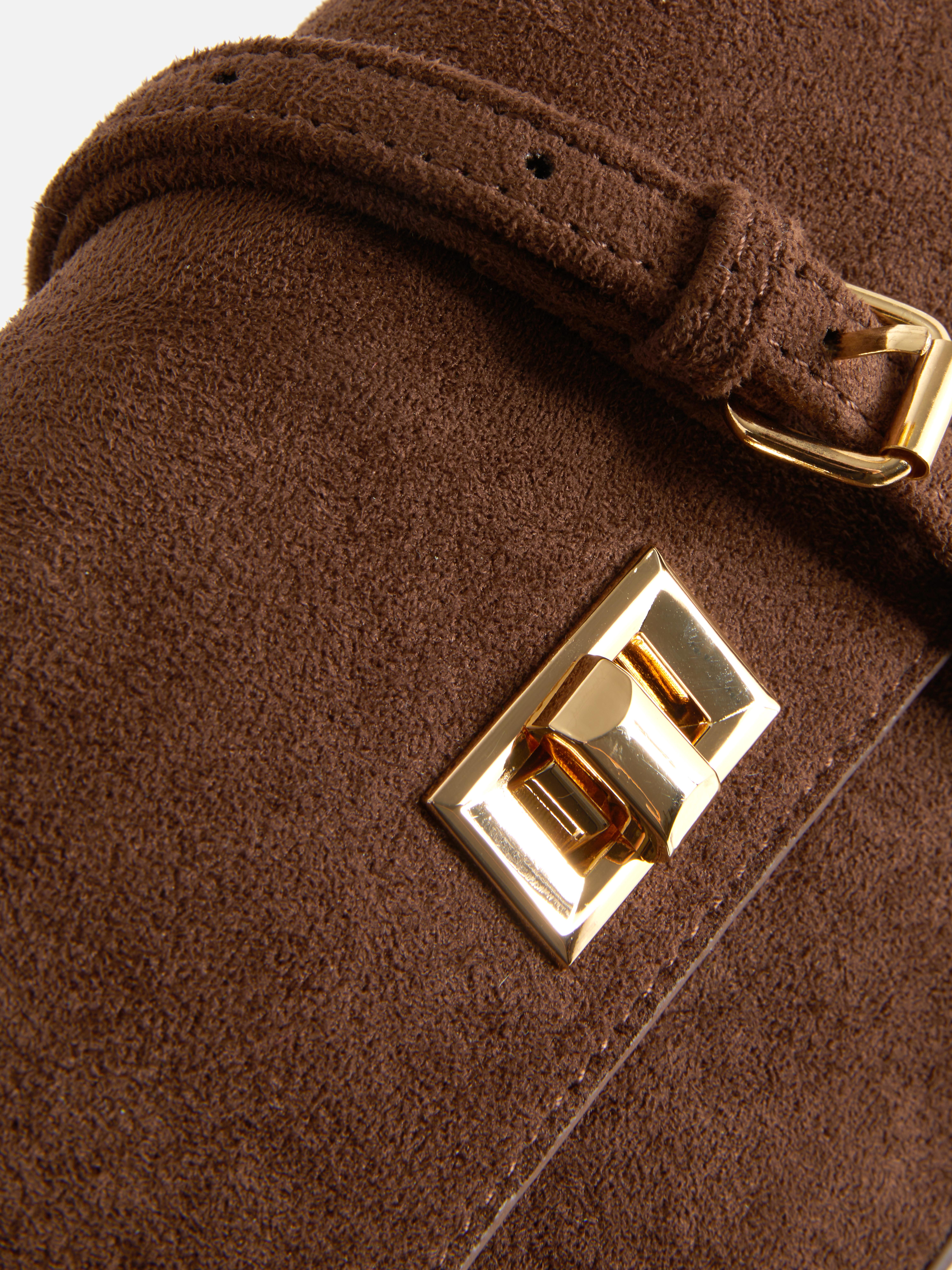 MAJOR FIND | Faux Suede Mini Crossbody Bag