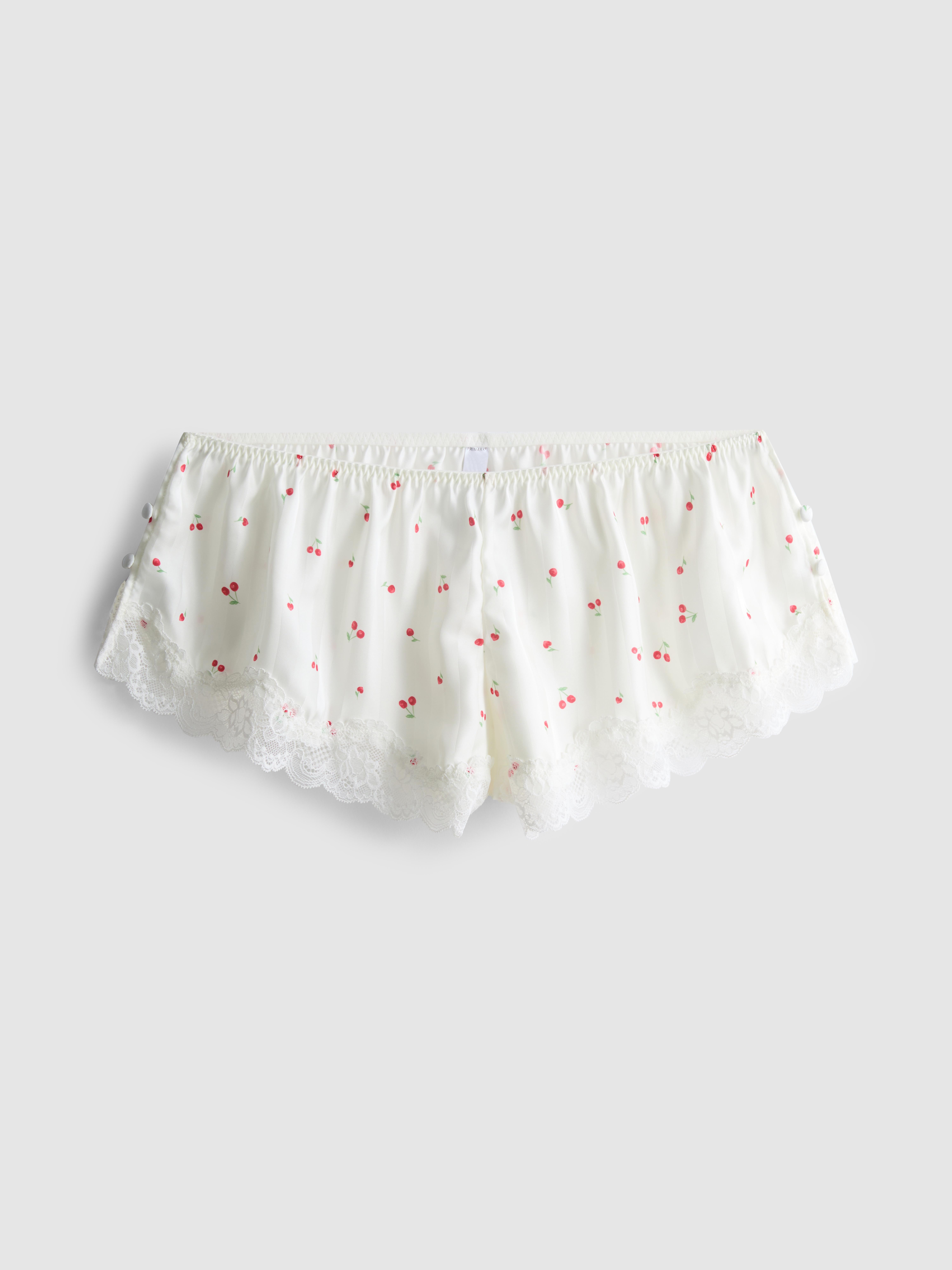 Cherry Lace Trim French Knickers