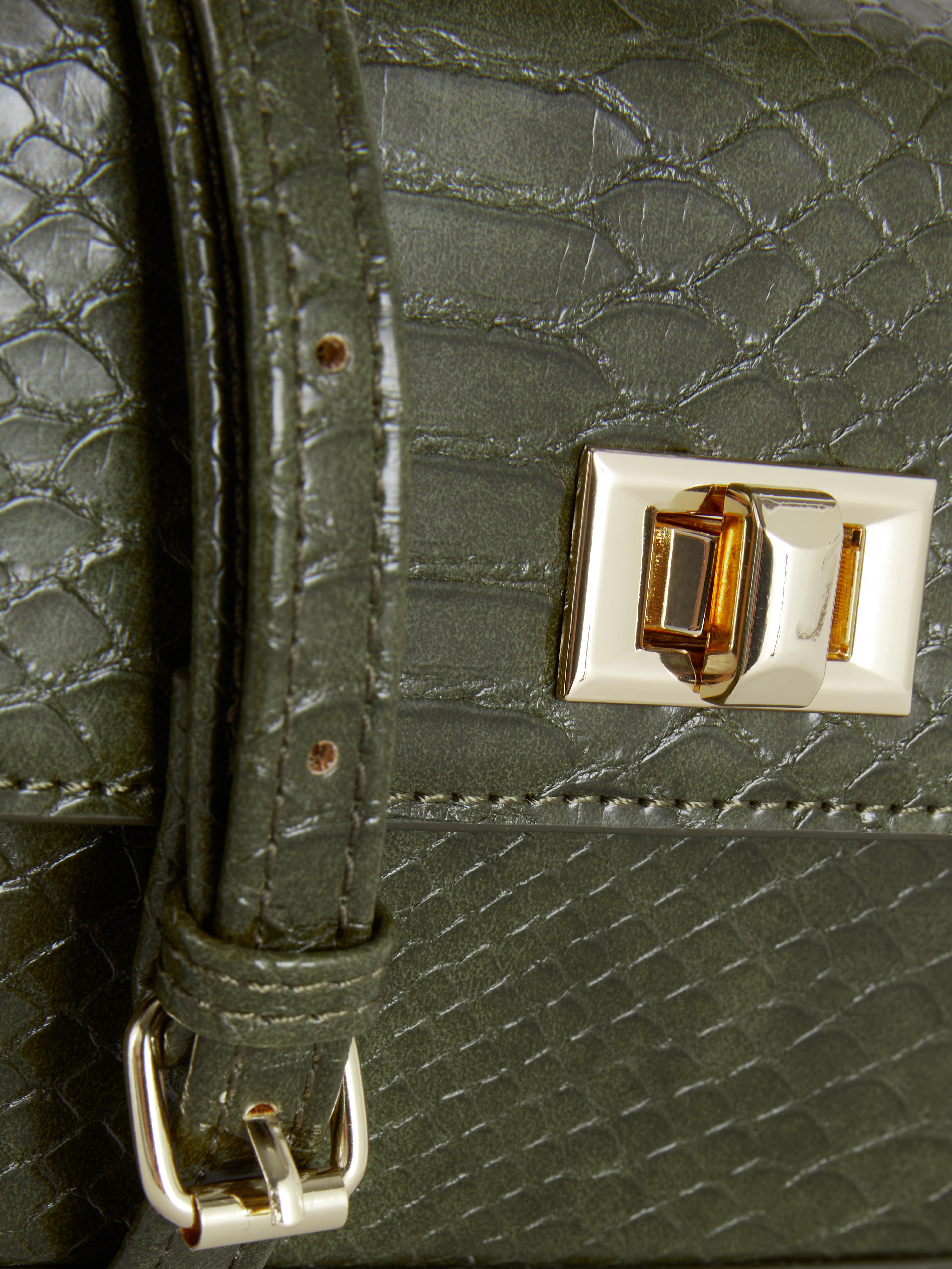 MAJOR FIND | Faux Croc Mini Crossbody Bag
