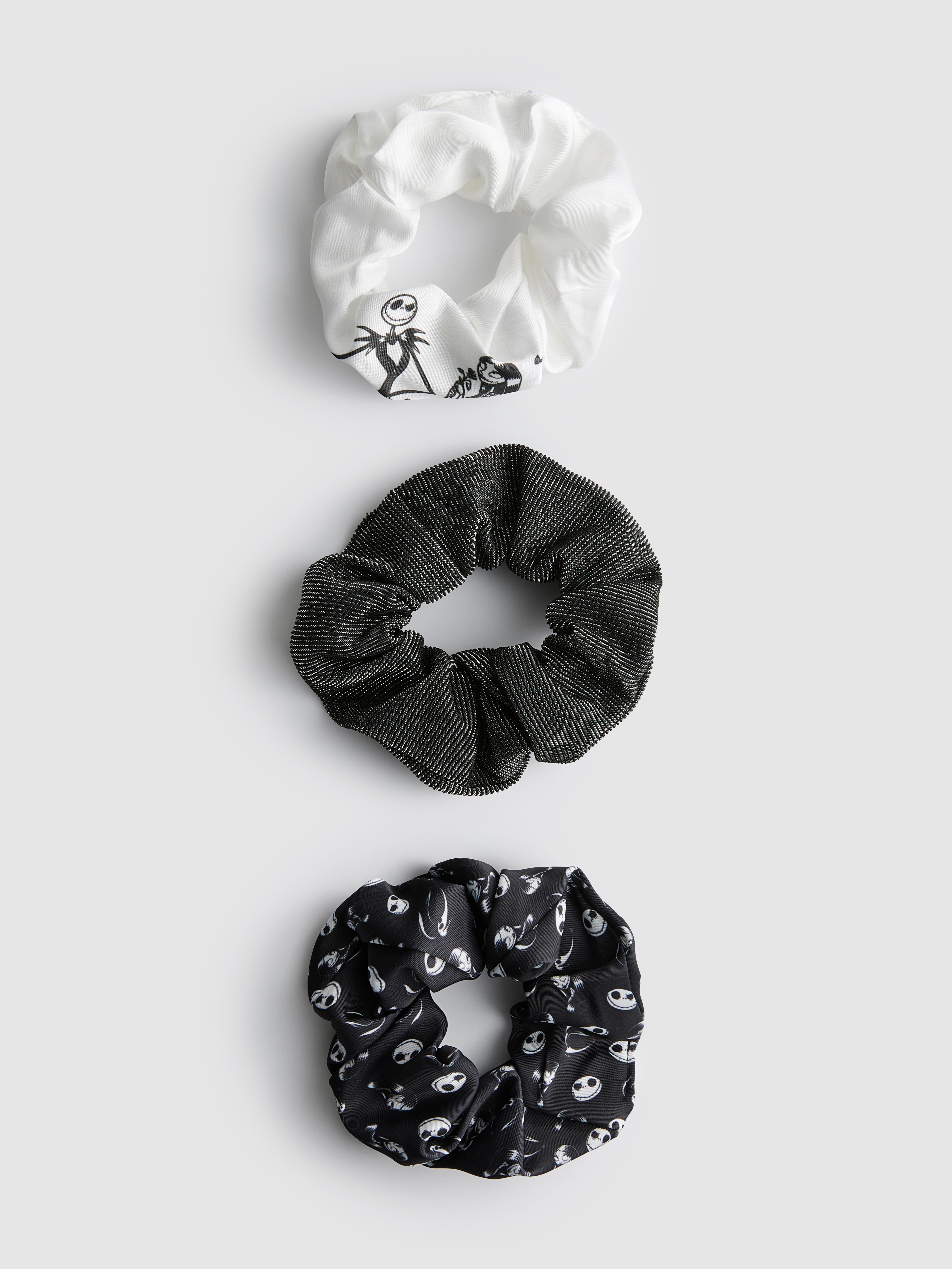 3pk Nightmare Before Christmas Hair Scrunchies