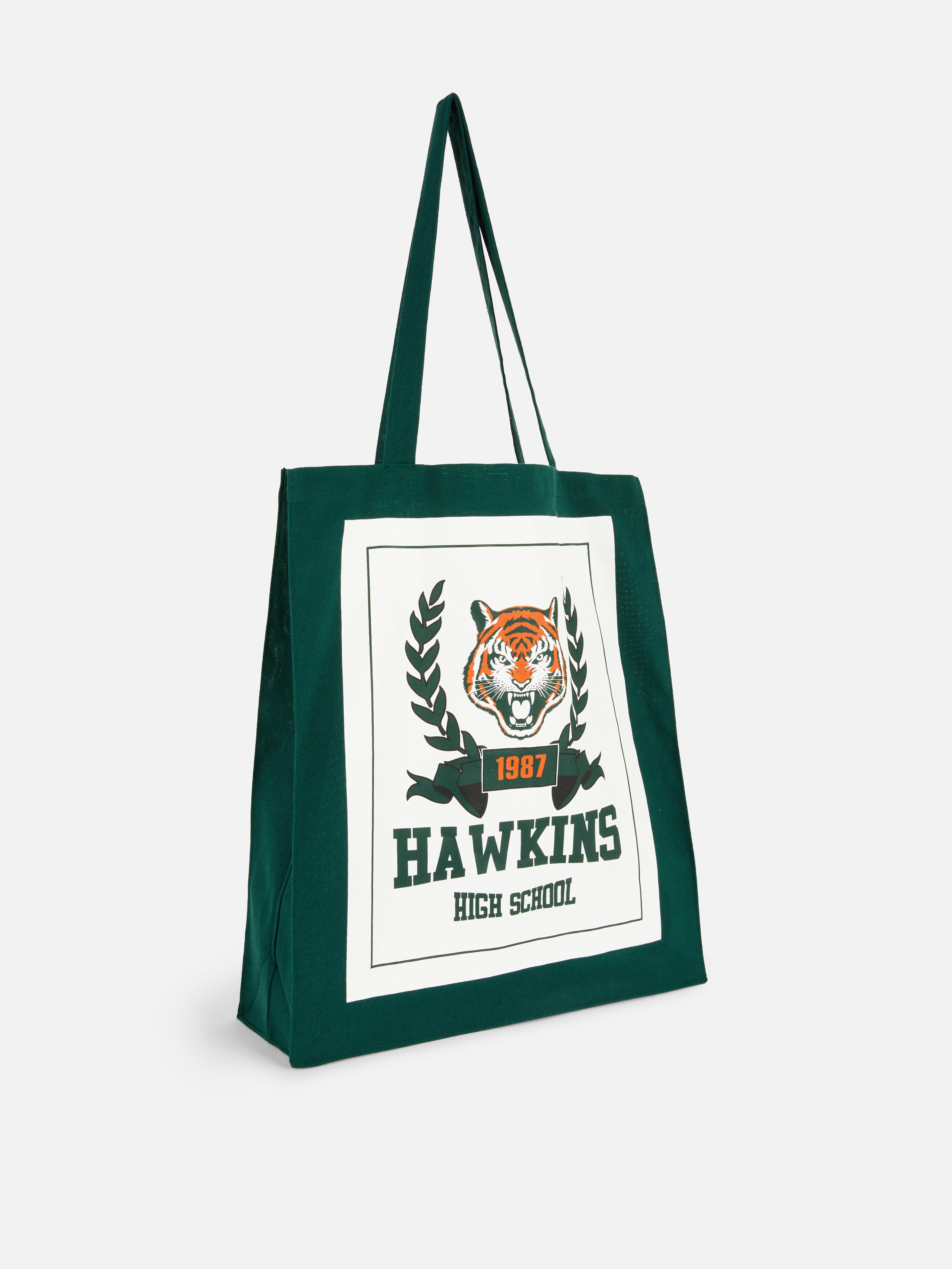 Canvas tas Stranger Things Hawkins Tigers