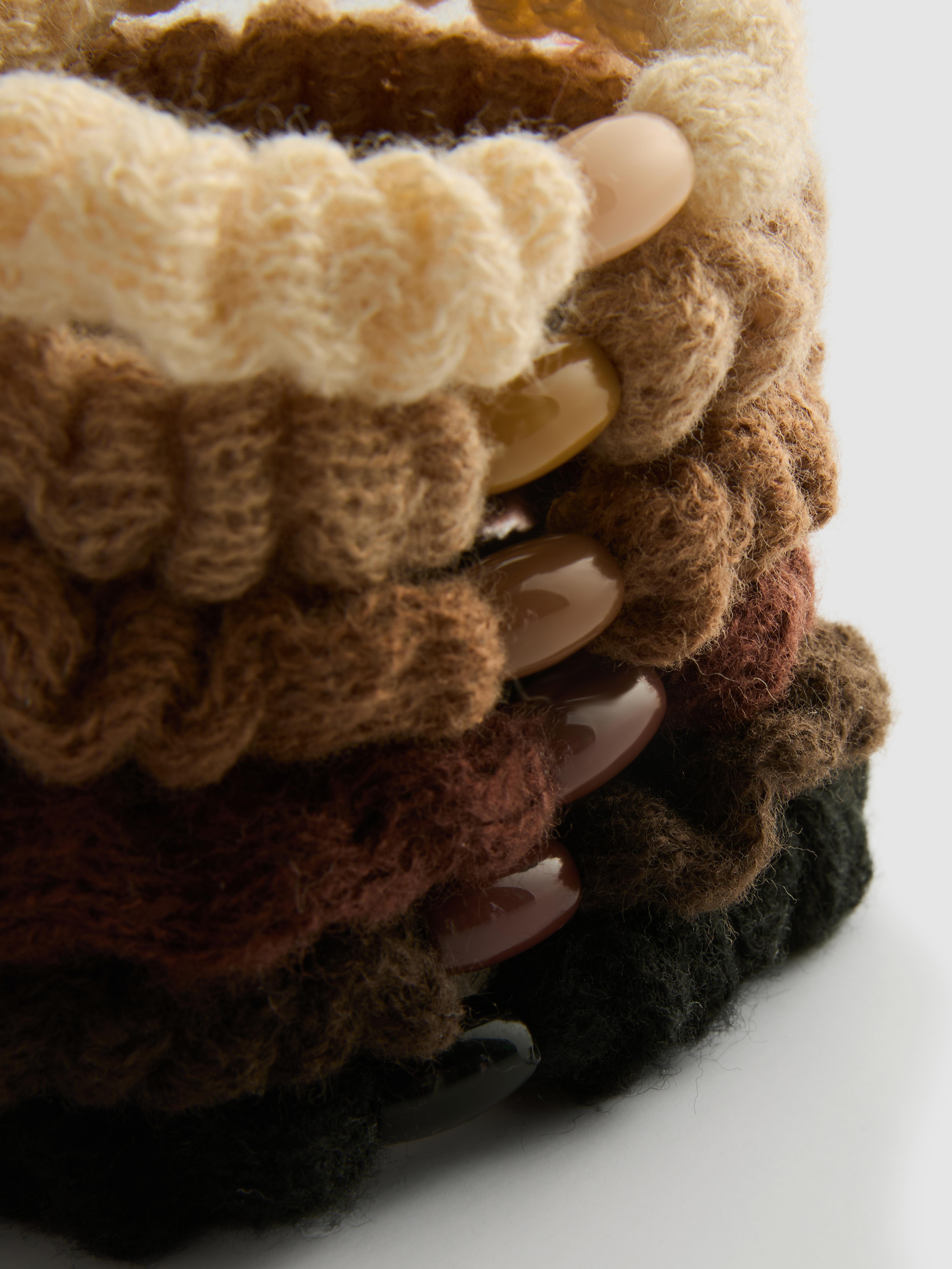 6 elastice de păr din tricot Paula Echevarría