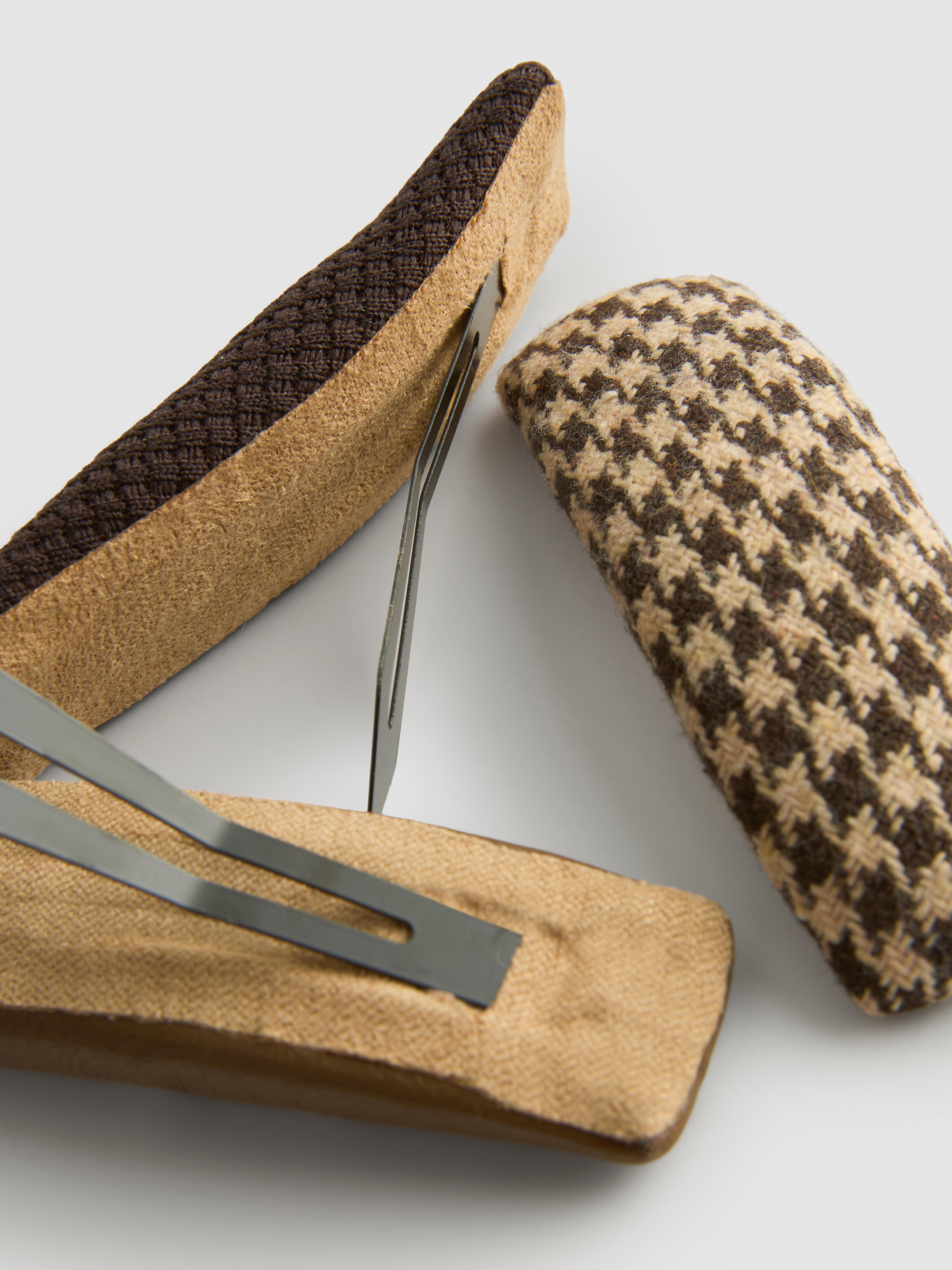 3pk Barrette Hair Clips