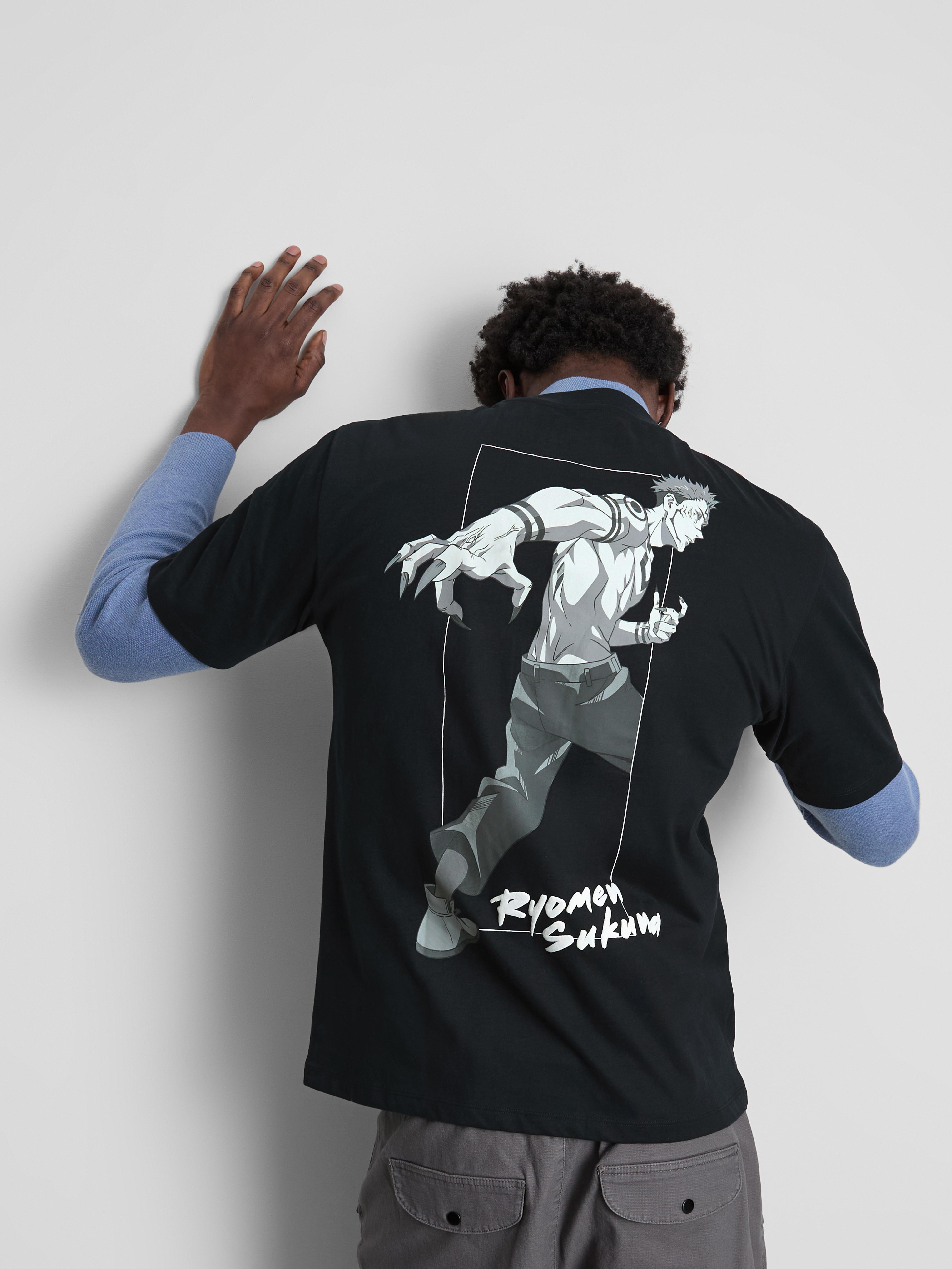 Men's Black Jujutsu Kaisen Graphic T-Shirt