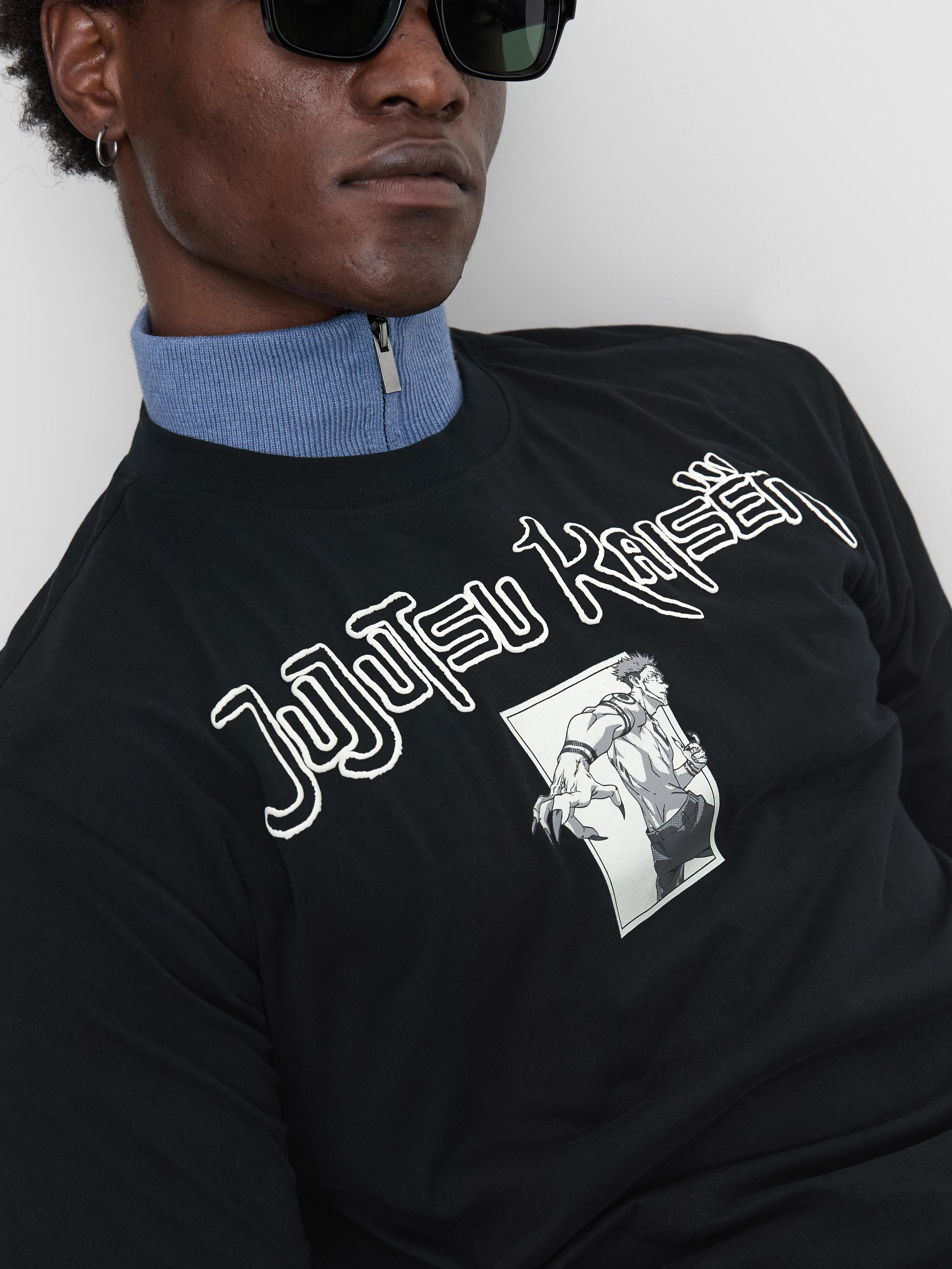 Men's Black Jujutsu Kaisen Graphic T-Shirt