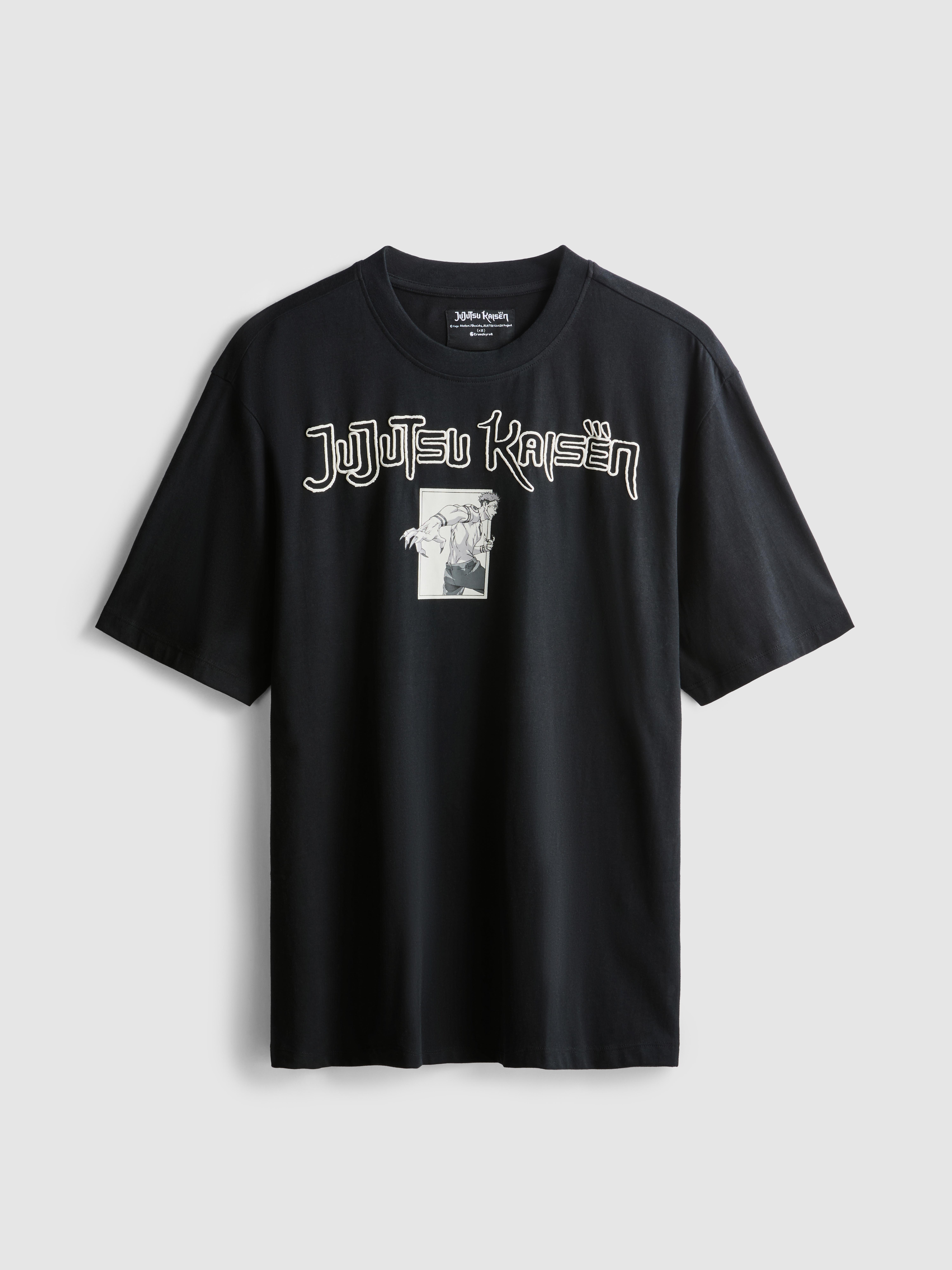 Men's Black Jujutsu Kaisen Graphic T-Shirt