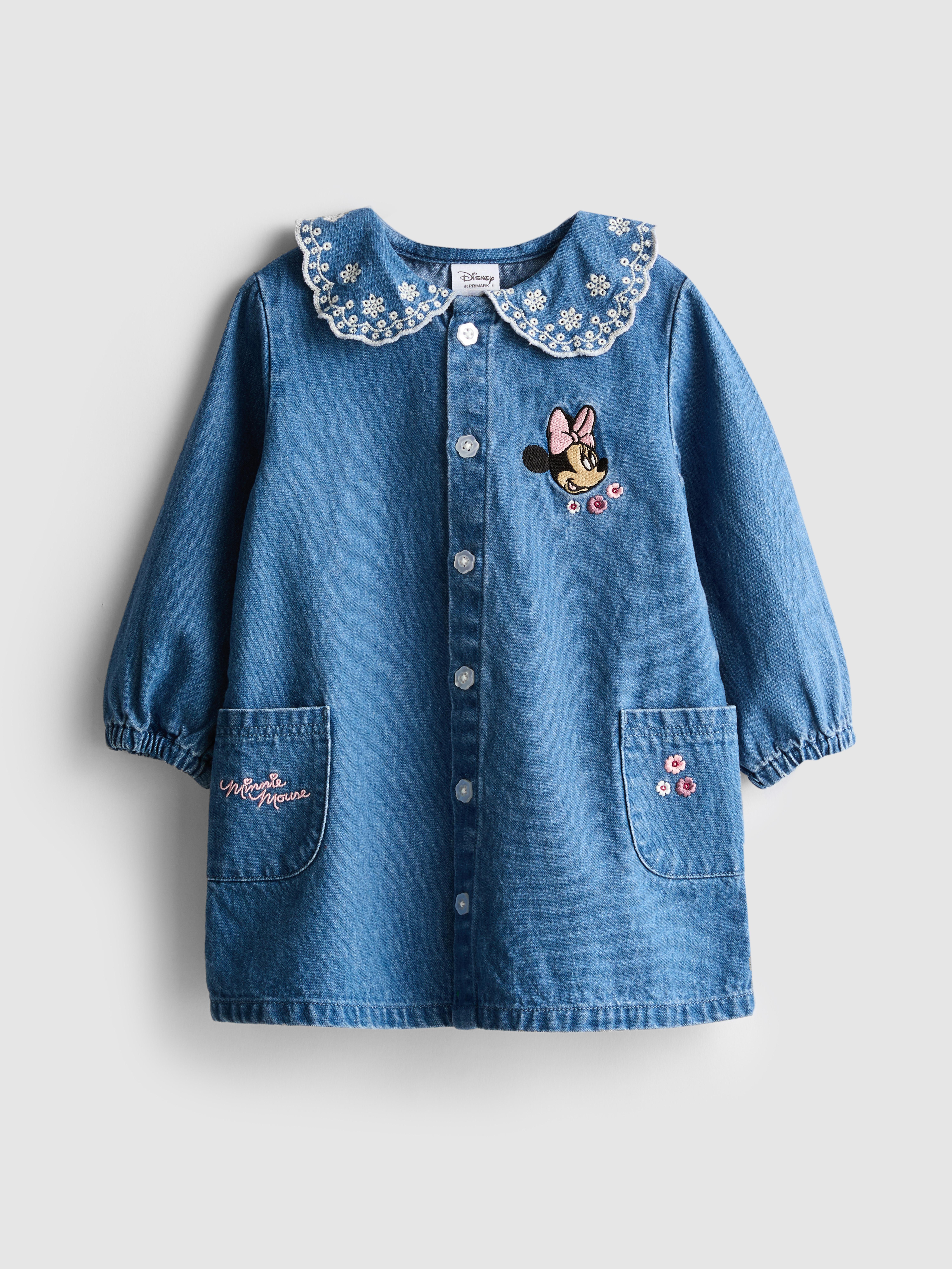 0-36mths | Disney’s Minnie Mouse Collared Denim Dress