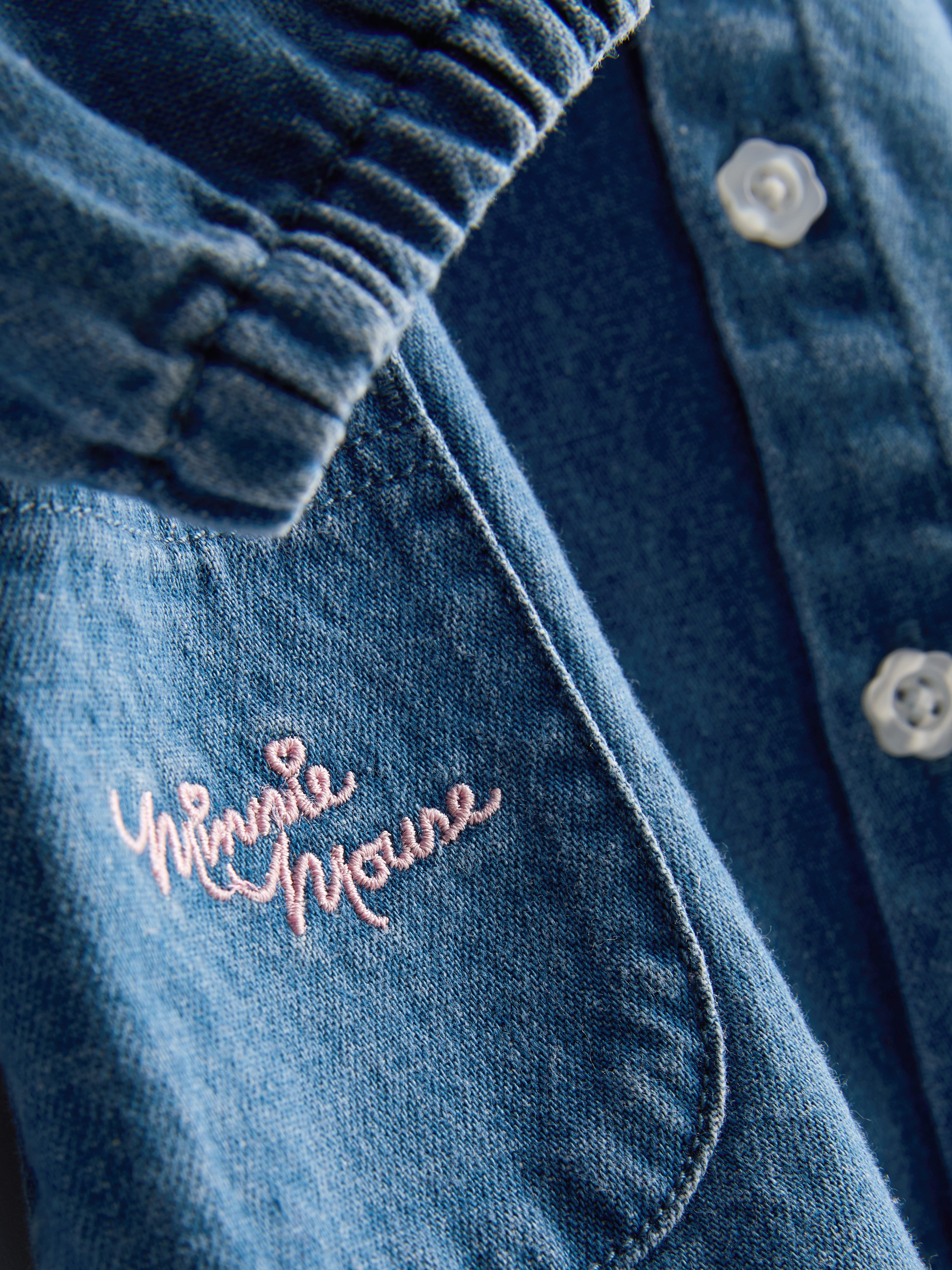 Baby Girls Blue 0-36mths | Disney’s Minnie Mouse Collared Denim Dress