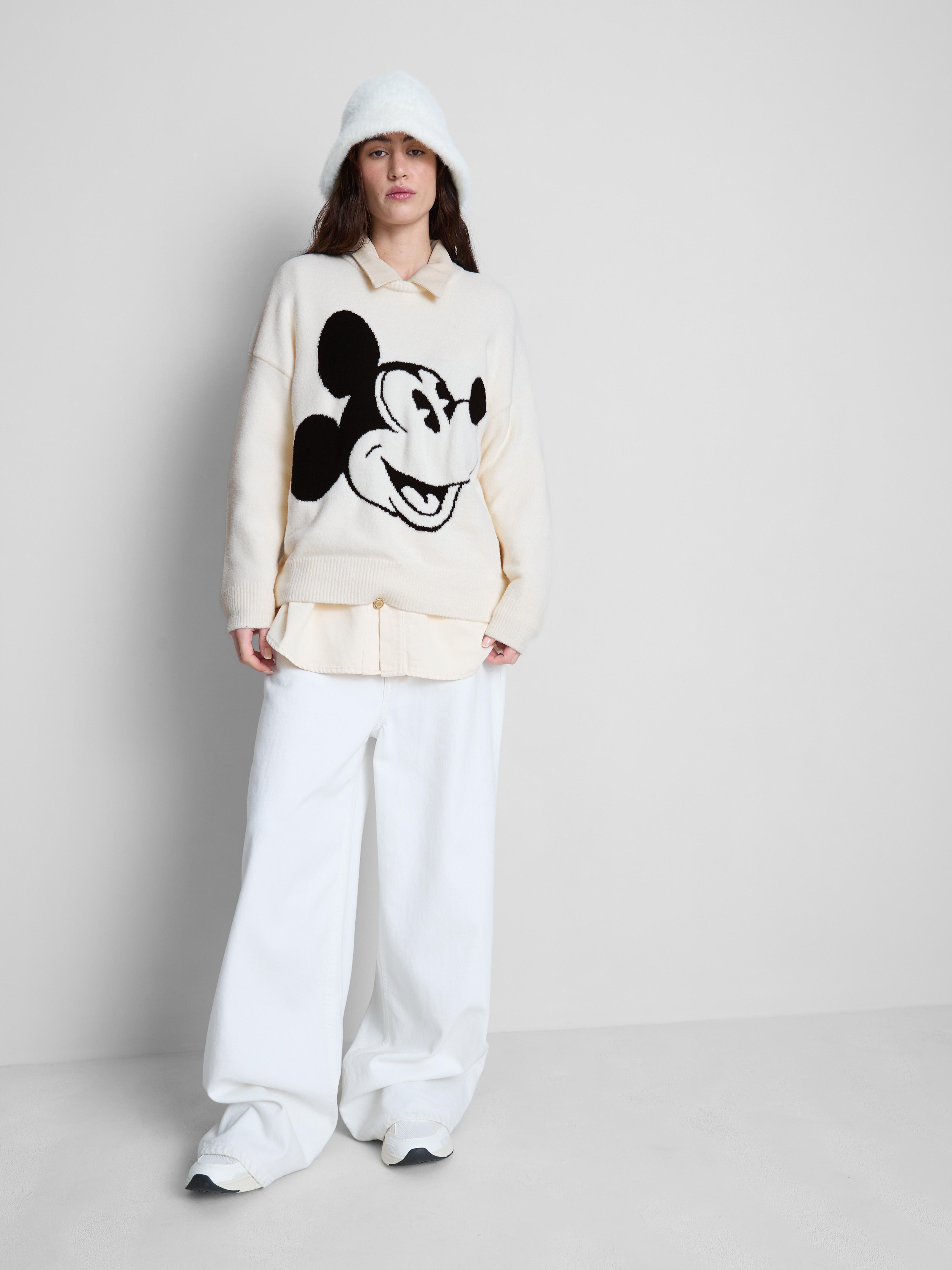 Pull en maille à col ras-du-cou Disney Mickey Mouse