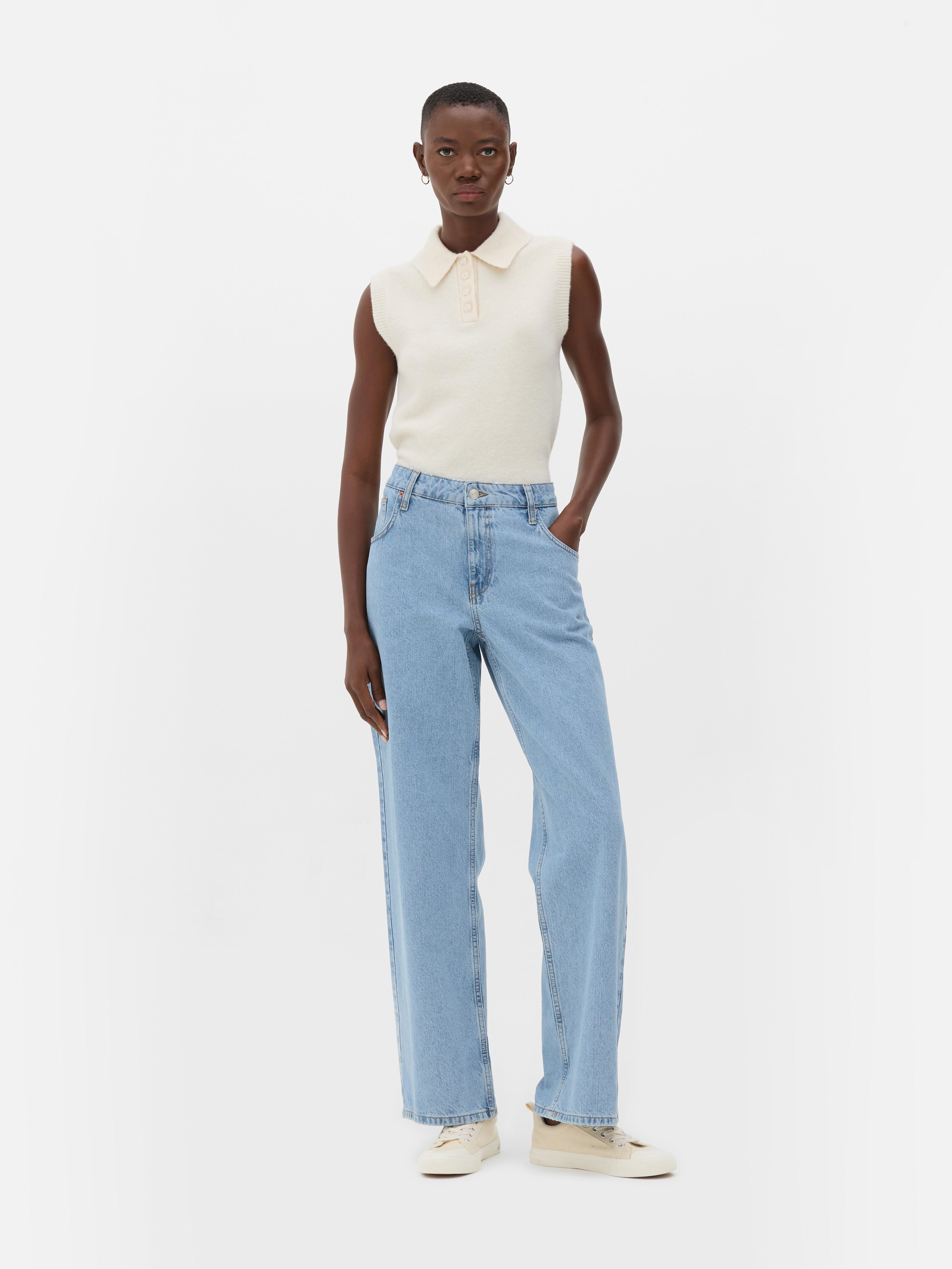 Vaqueros holgados de pernera recta