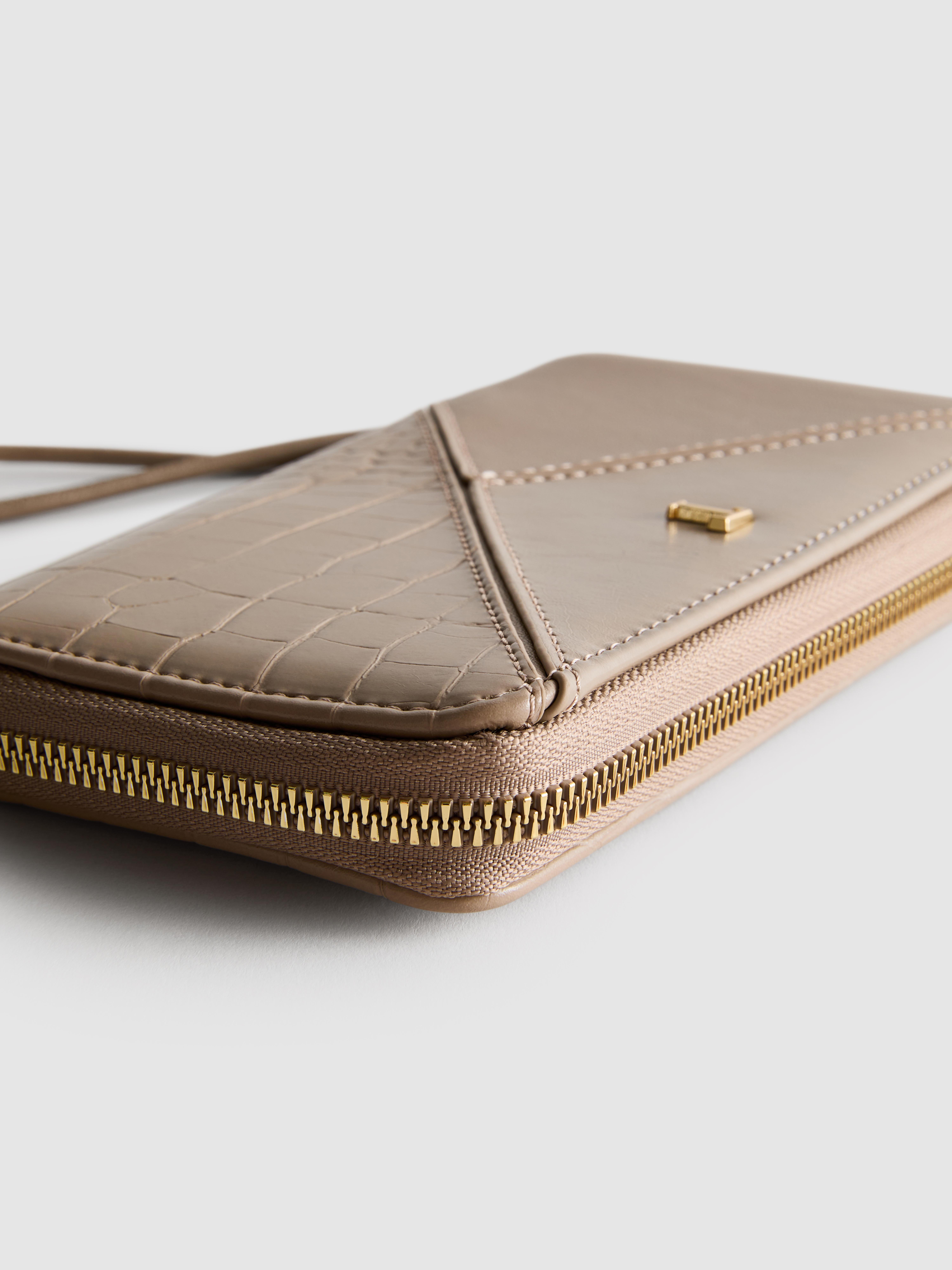 Large Faux Leather Initial Wallet