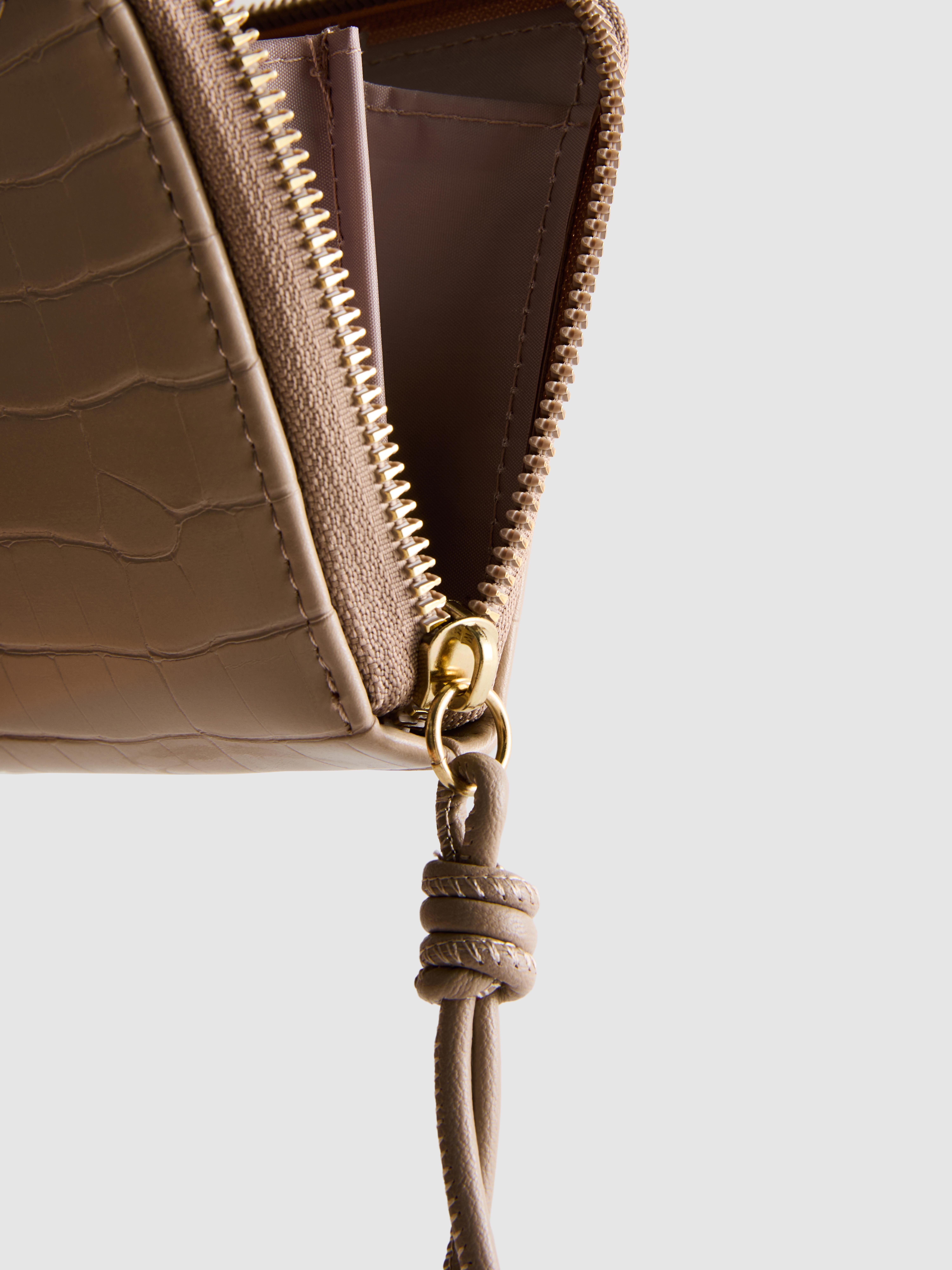 Large Faux Leather Initial Wallet