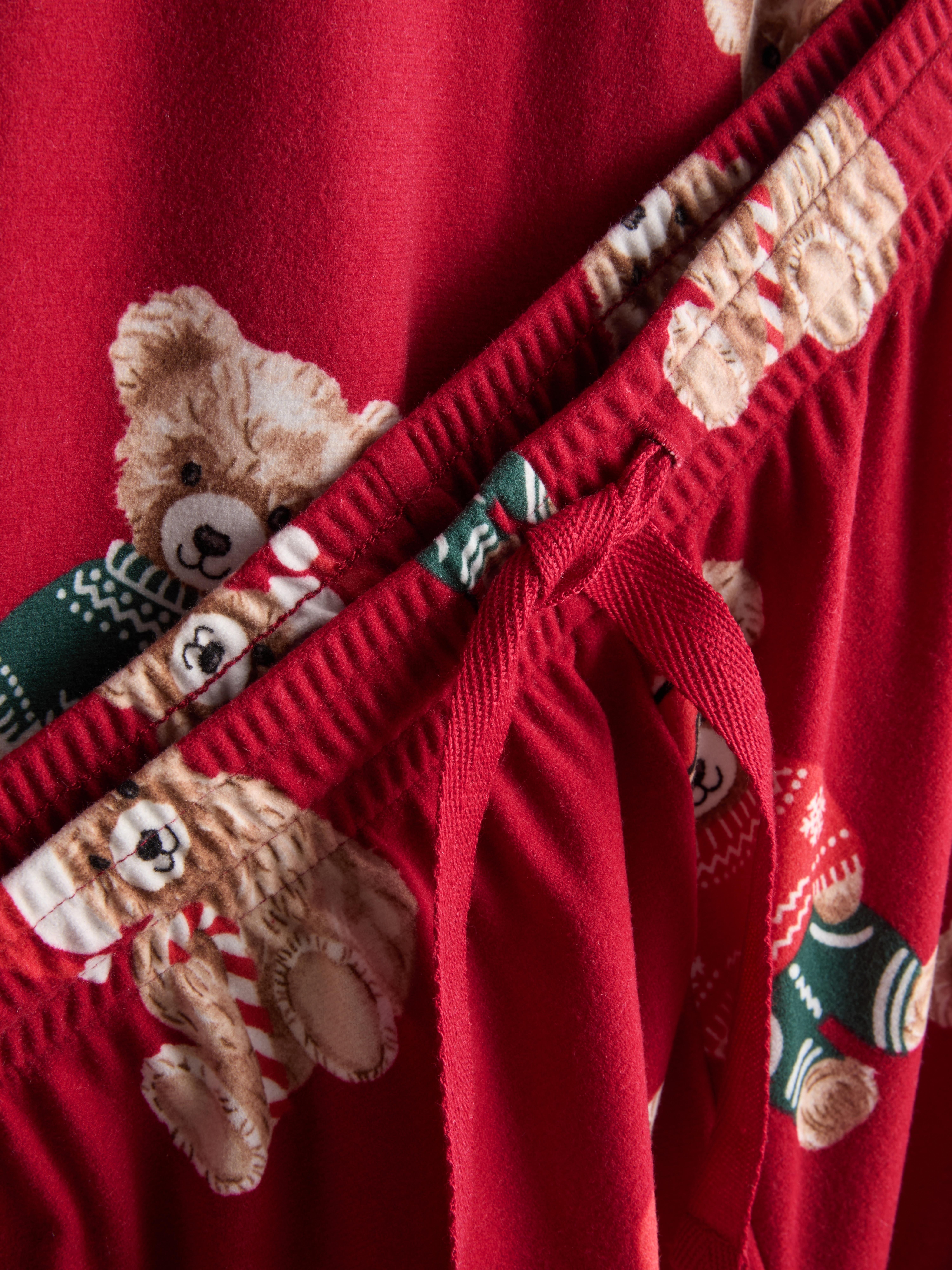 Men's Red Bear Family Christmas Pyjamas