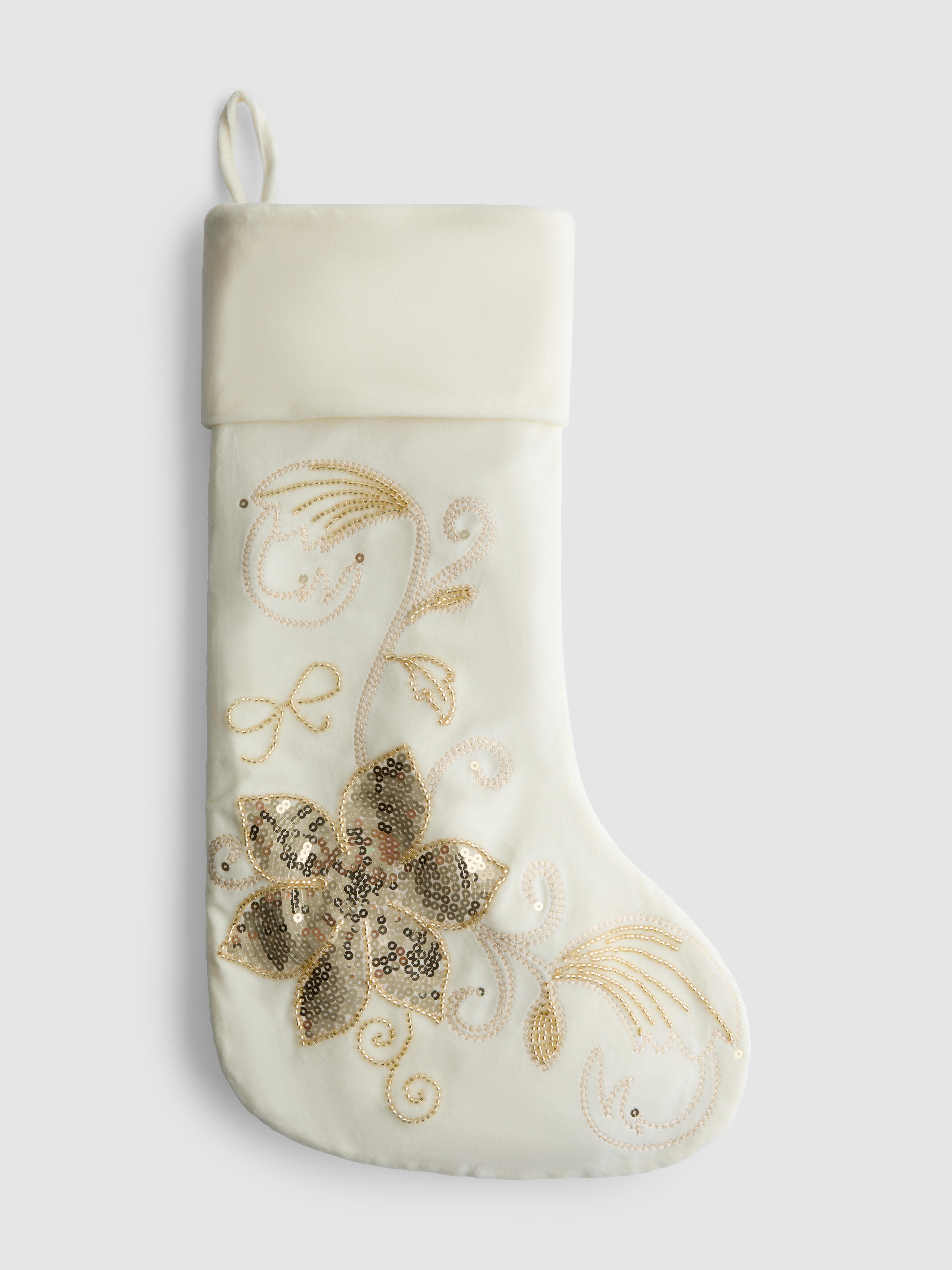 Embroidered Christmas Stocking