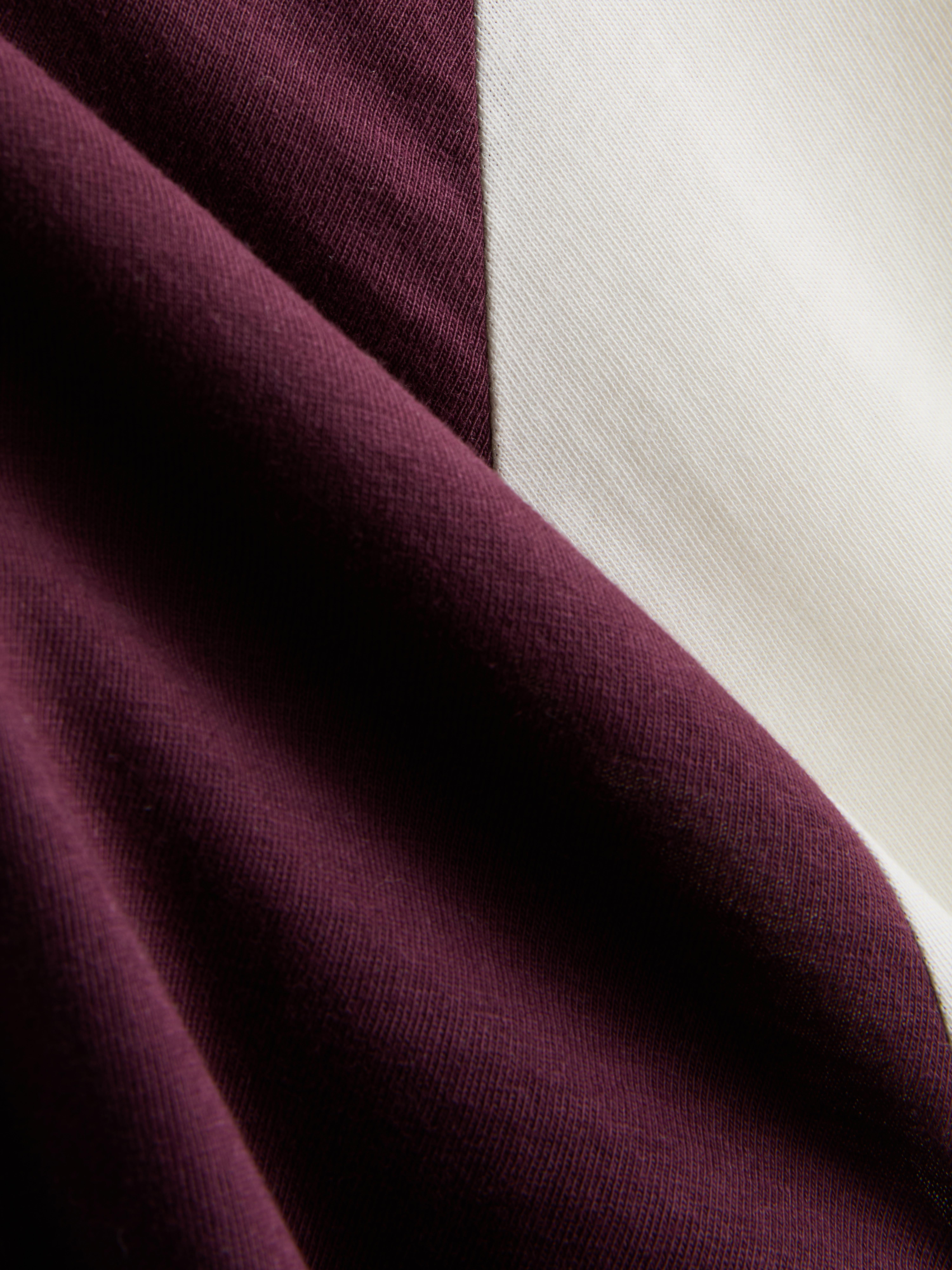 Men's Burgundy Check Long Pajamas