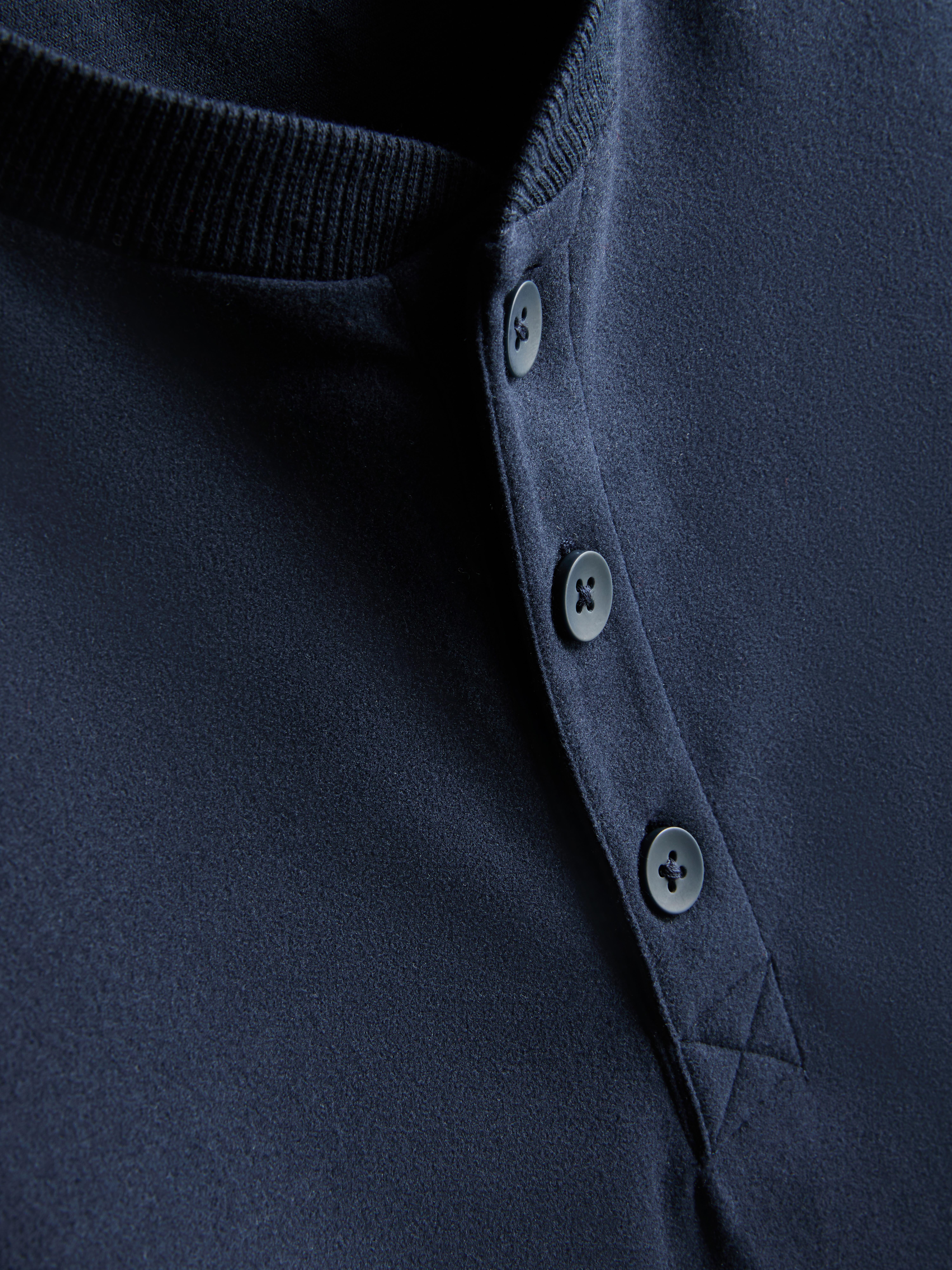 Men's Navy Check Long Pajamas