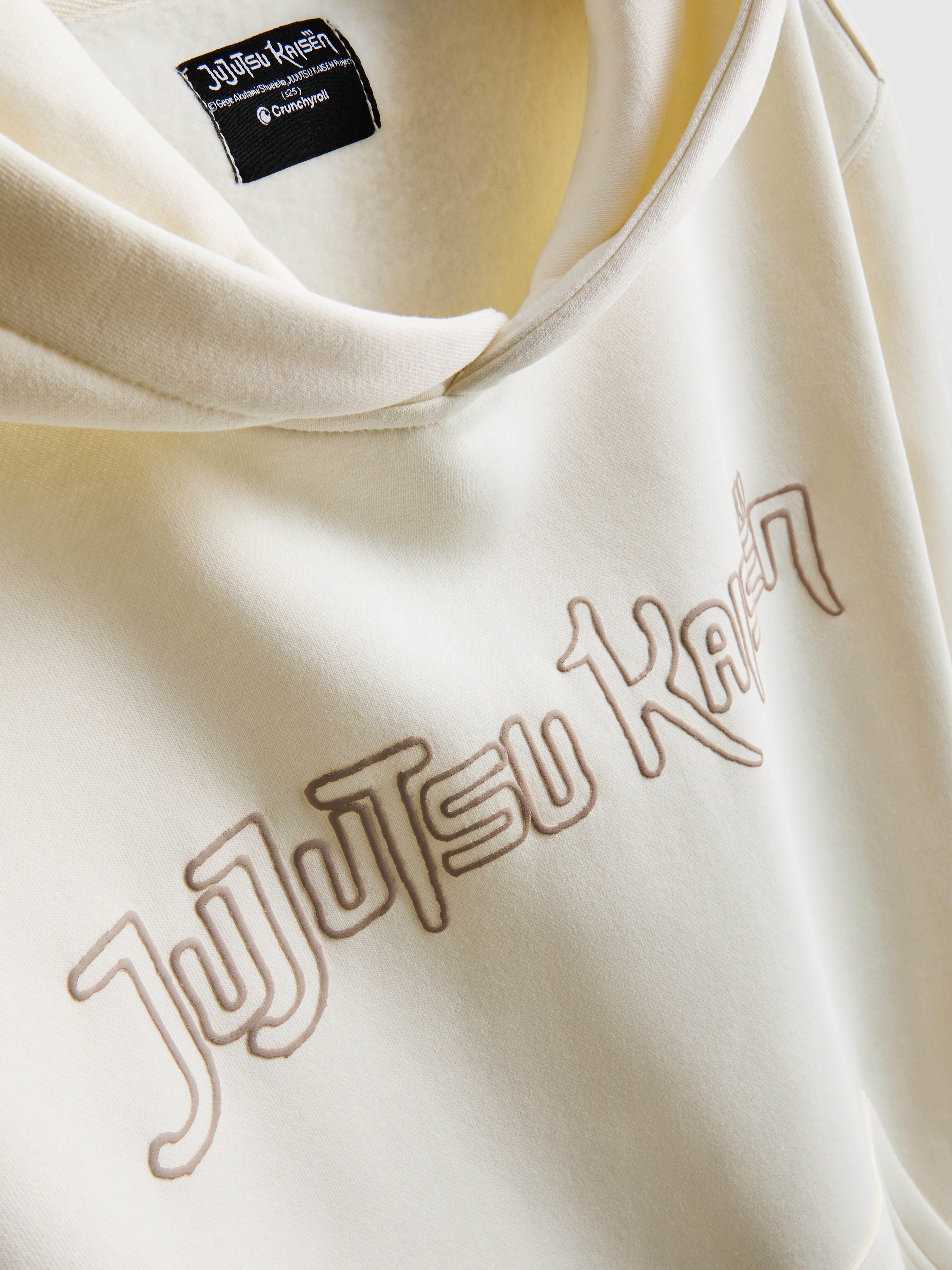 Men's Ivory Jujutsu Kaisen Graphic Hoodie