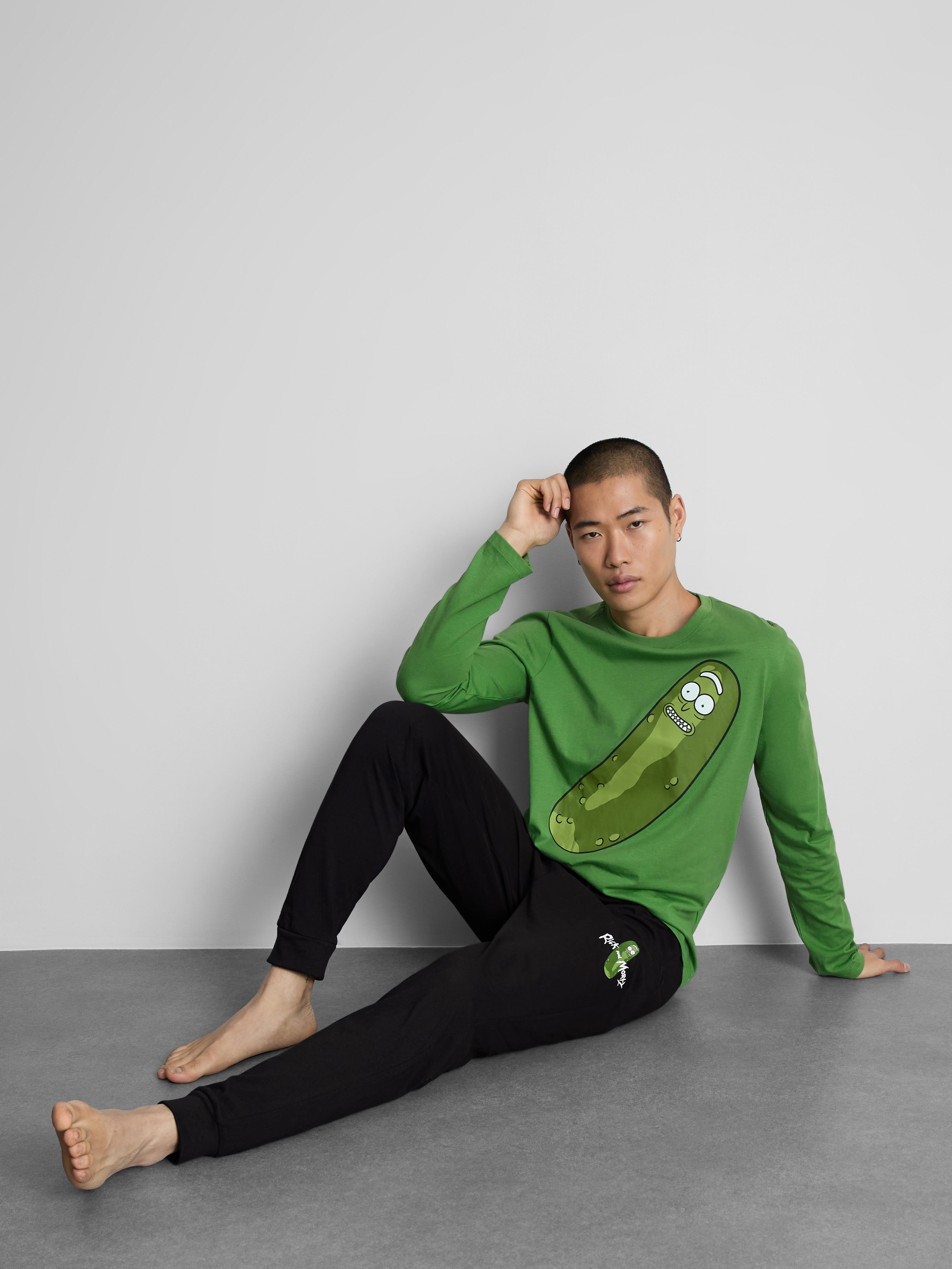 Men's Multi Rick And Morty Pickle Pajamas