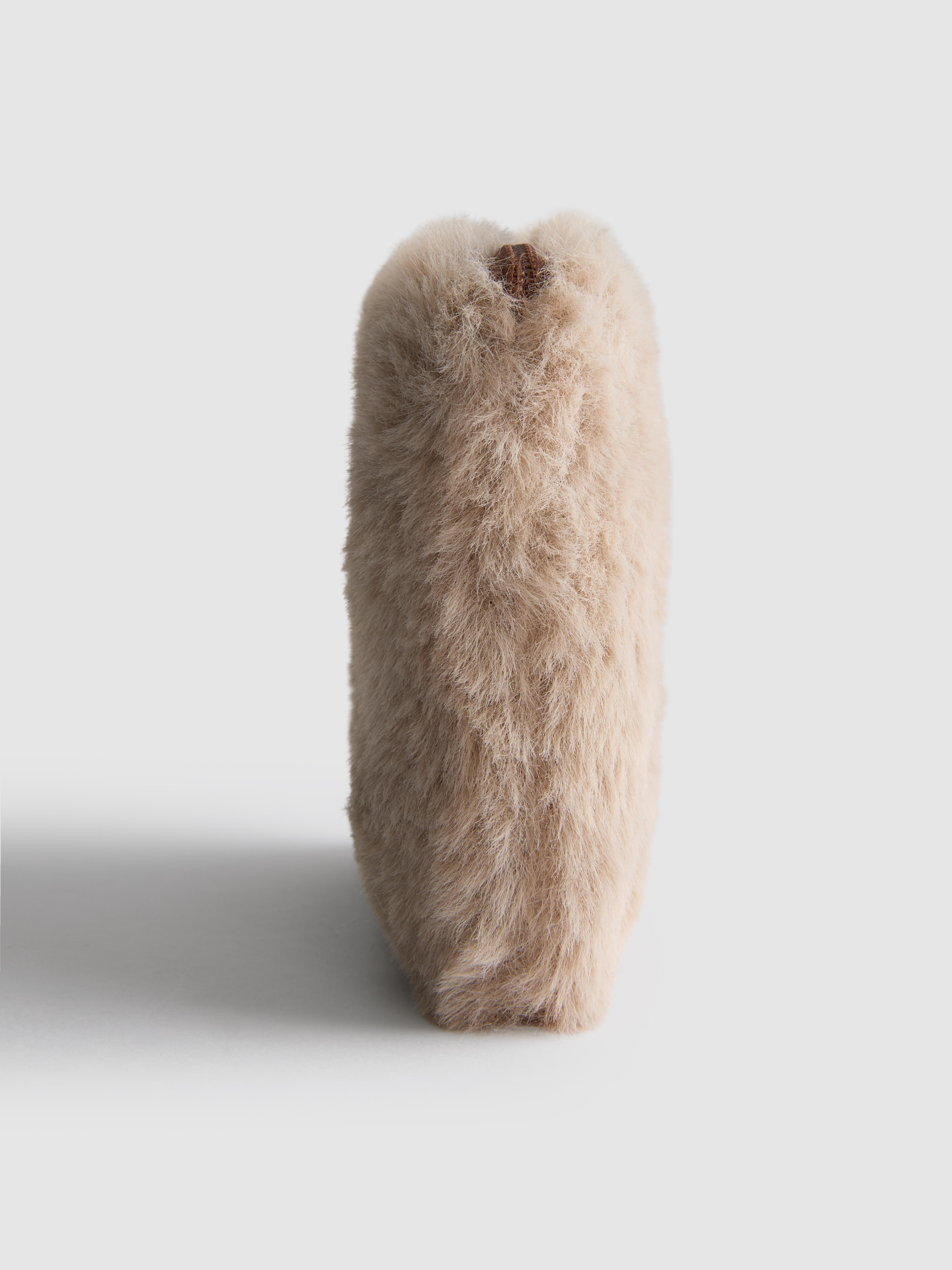 Porte-monnaie en fausse fourrure