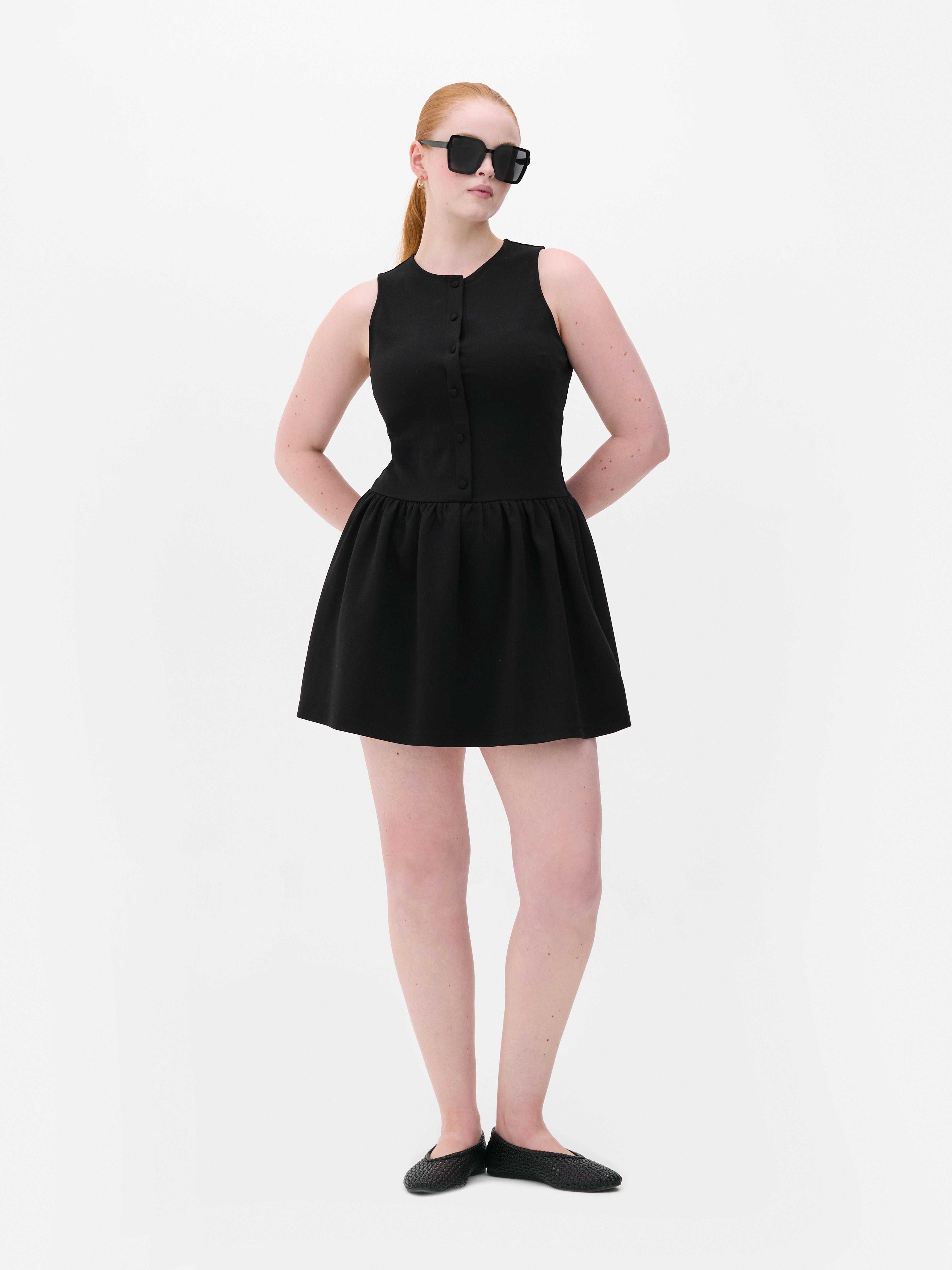 Drop Hem Mini Dress