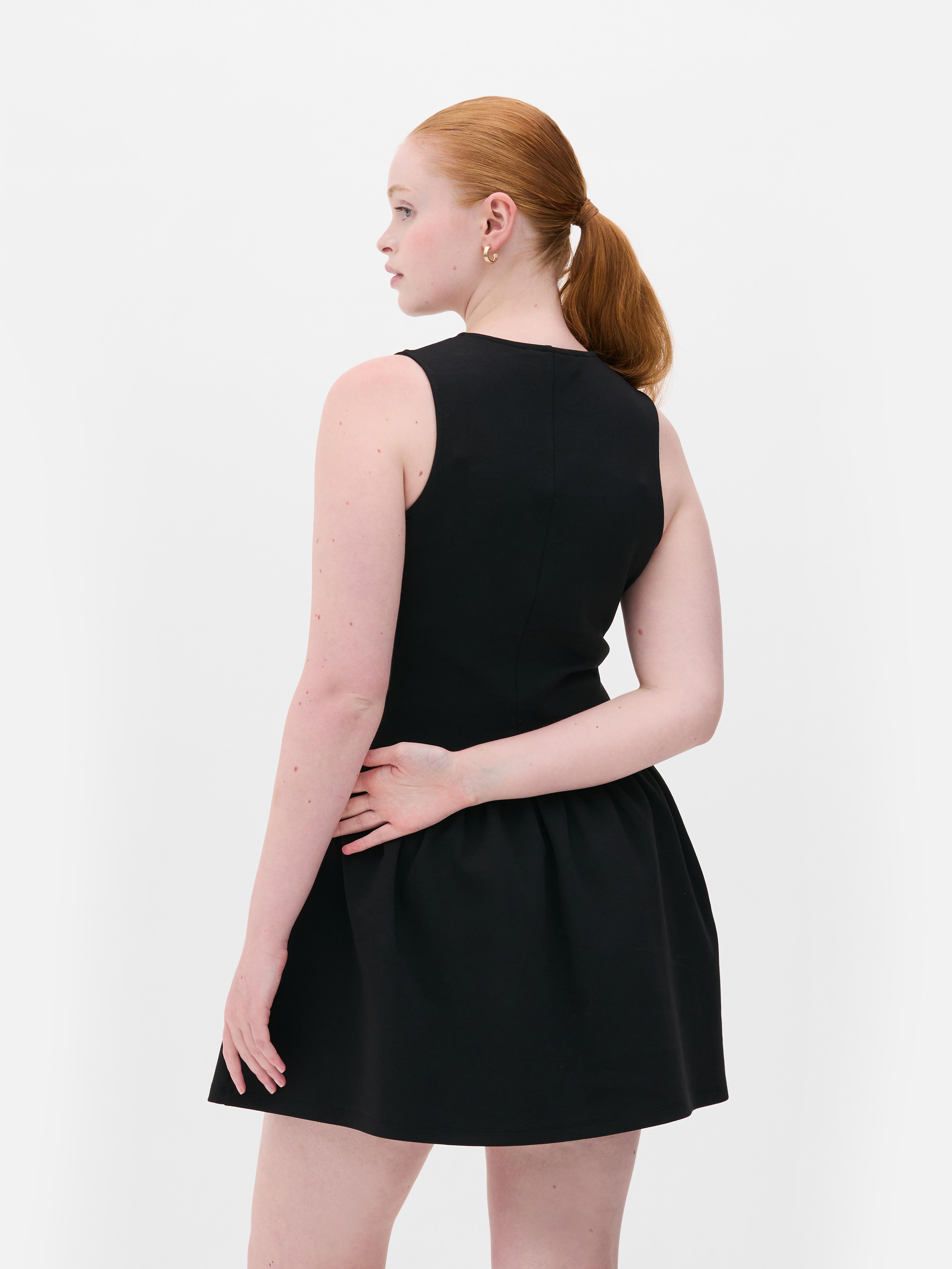 Drop Hem Mini Dress