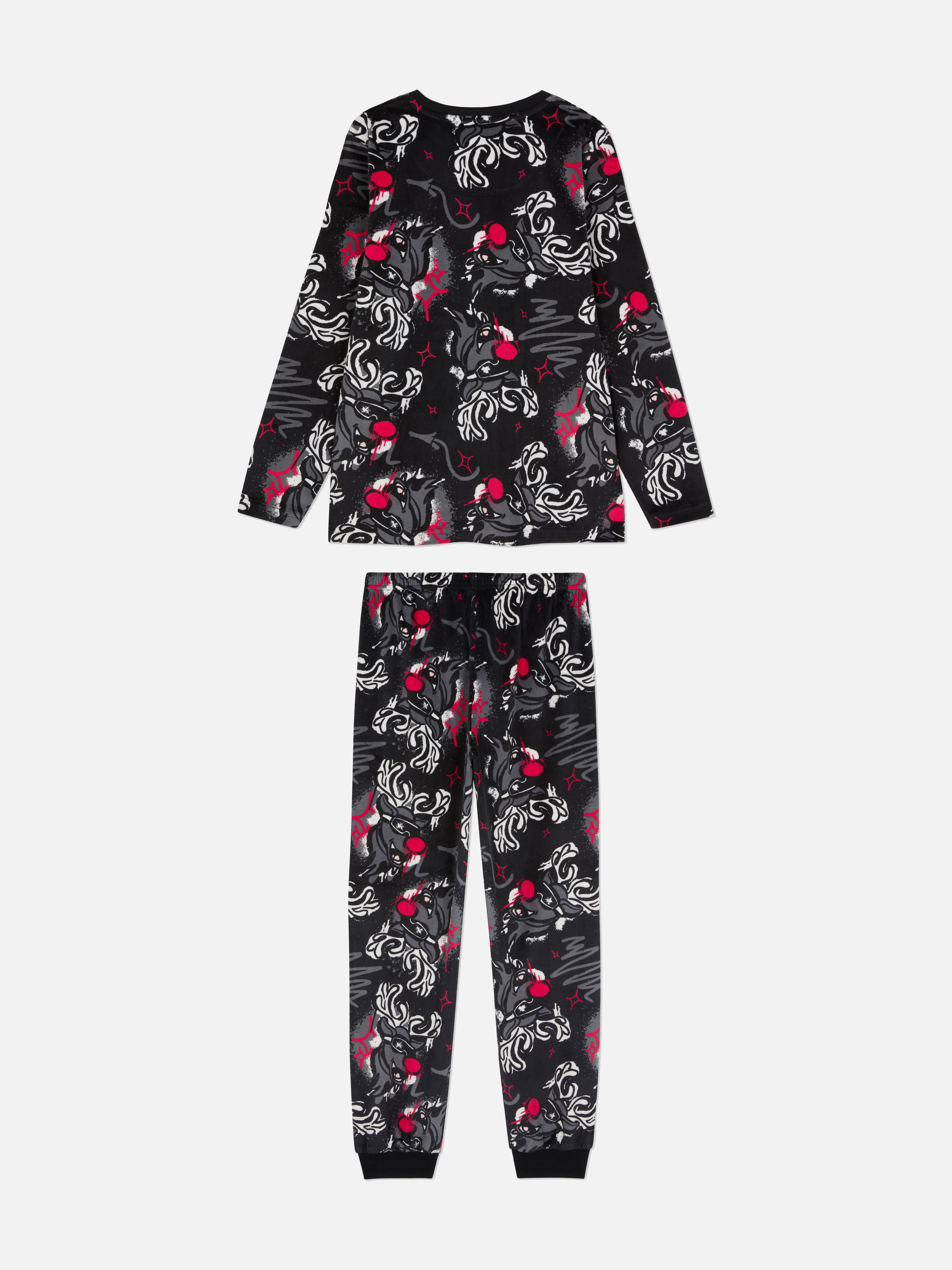 7-15yrs | Reindeer Graphic Cosy Pyjamas