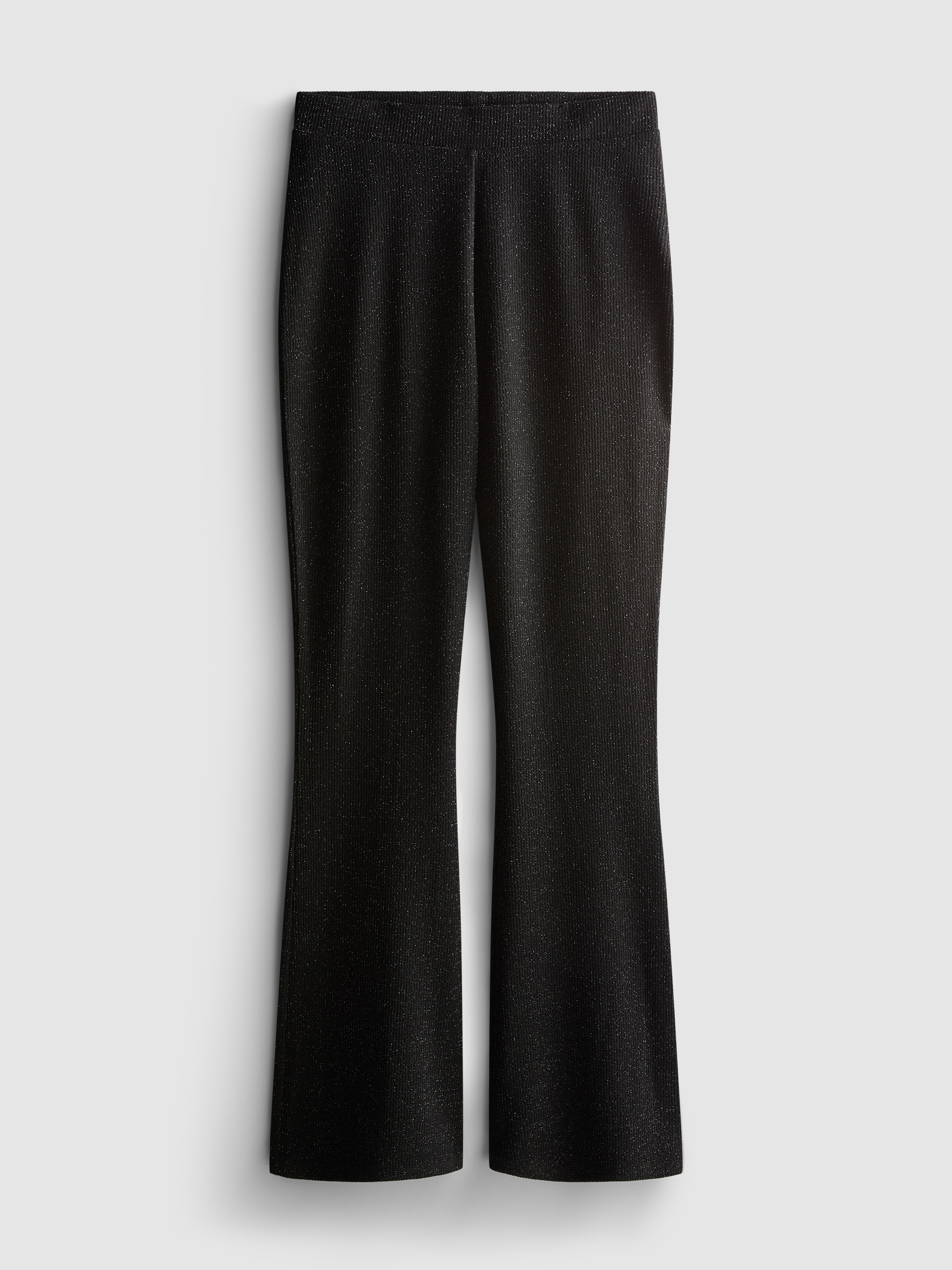 Sparkly Knitted Flare Trousers