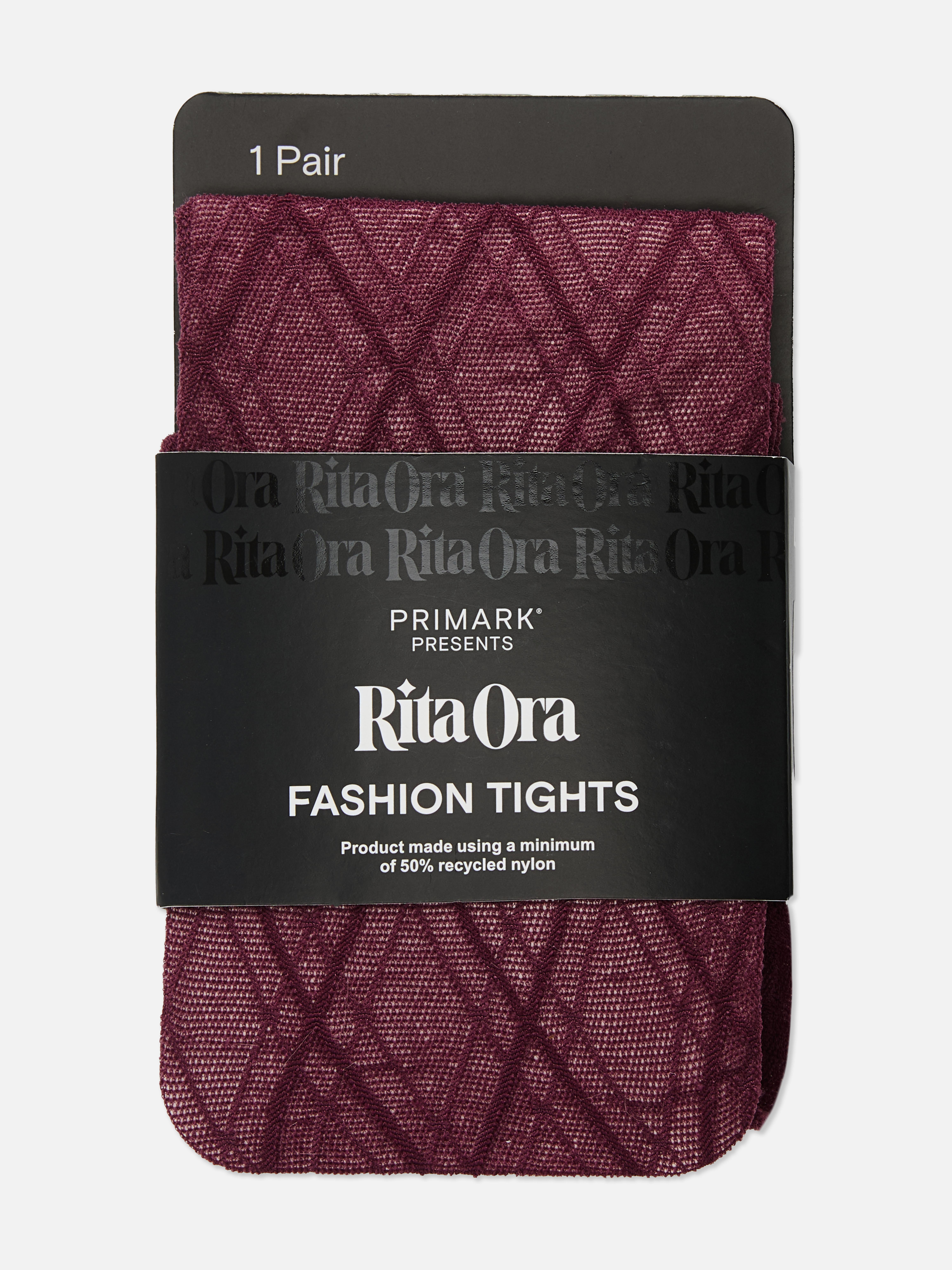Collant bordeaux a rombi Rita Ora