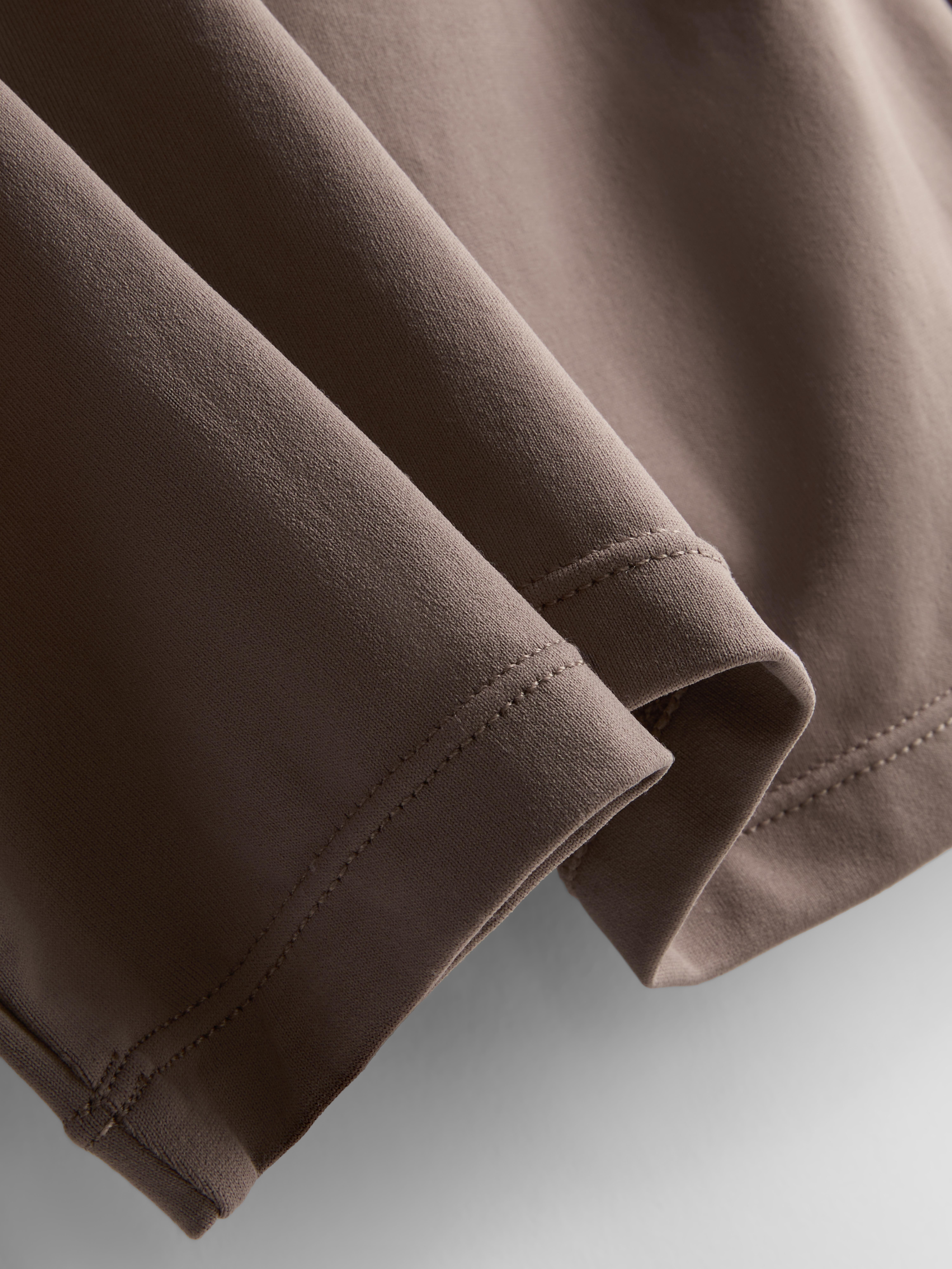 Women's Taupe Drape Square-Neck Top