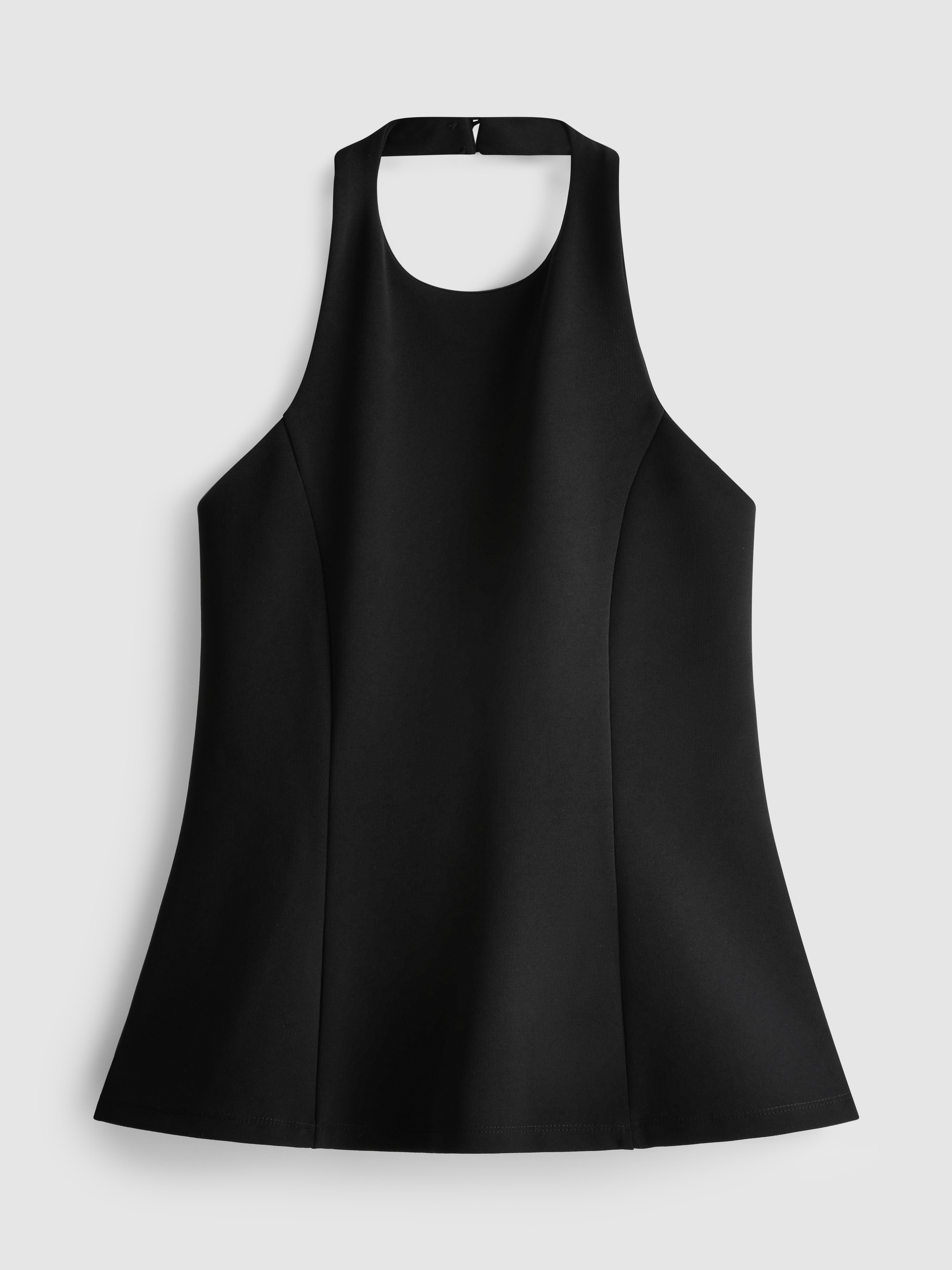 Halter Neck Peplum Top