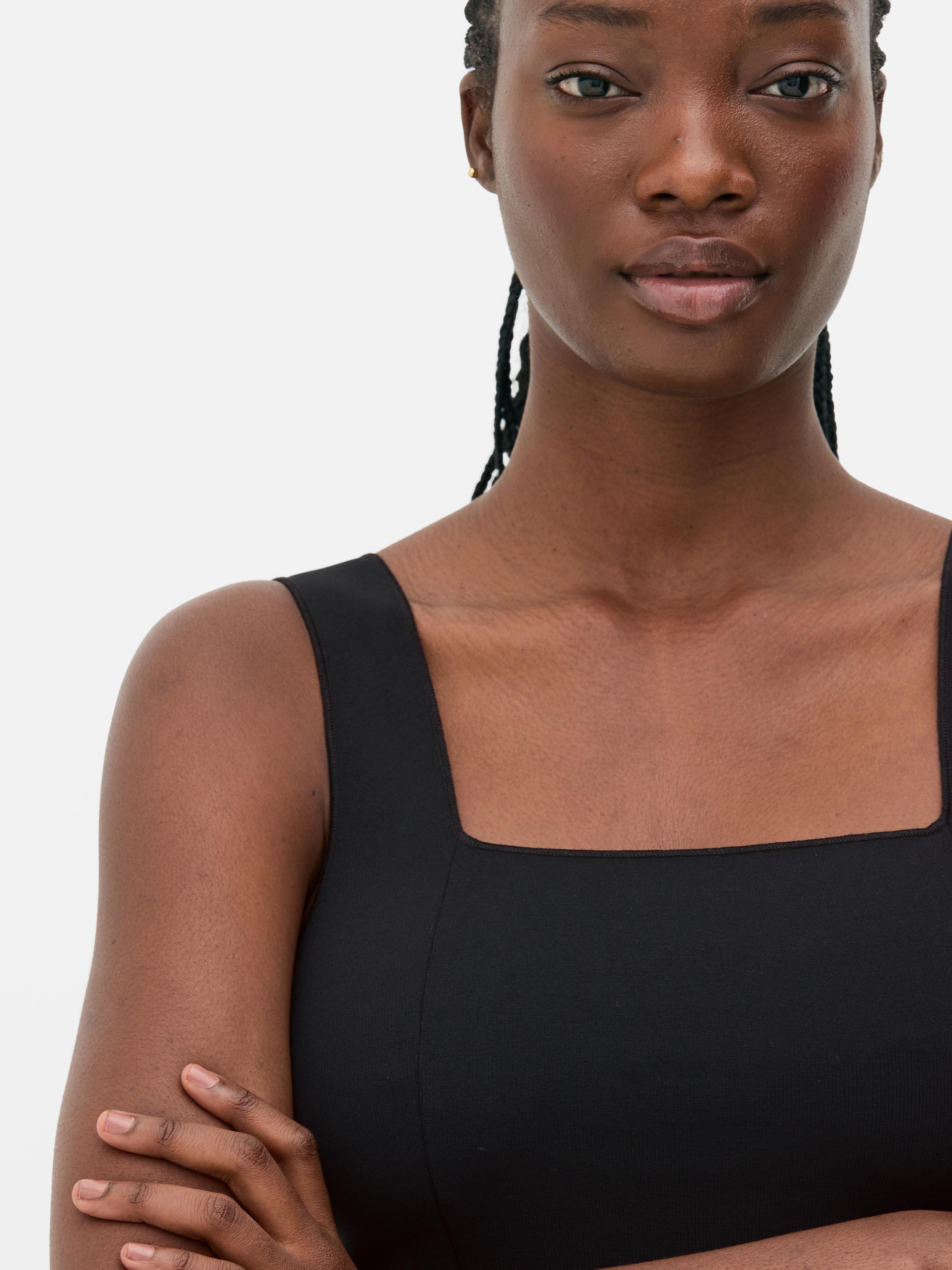 Square Neck Peplum Top