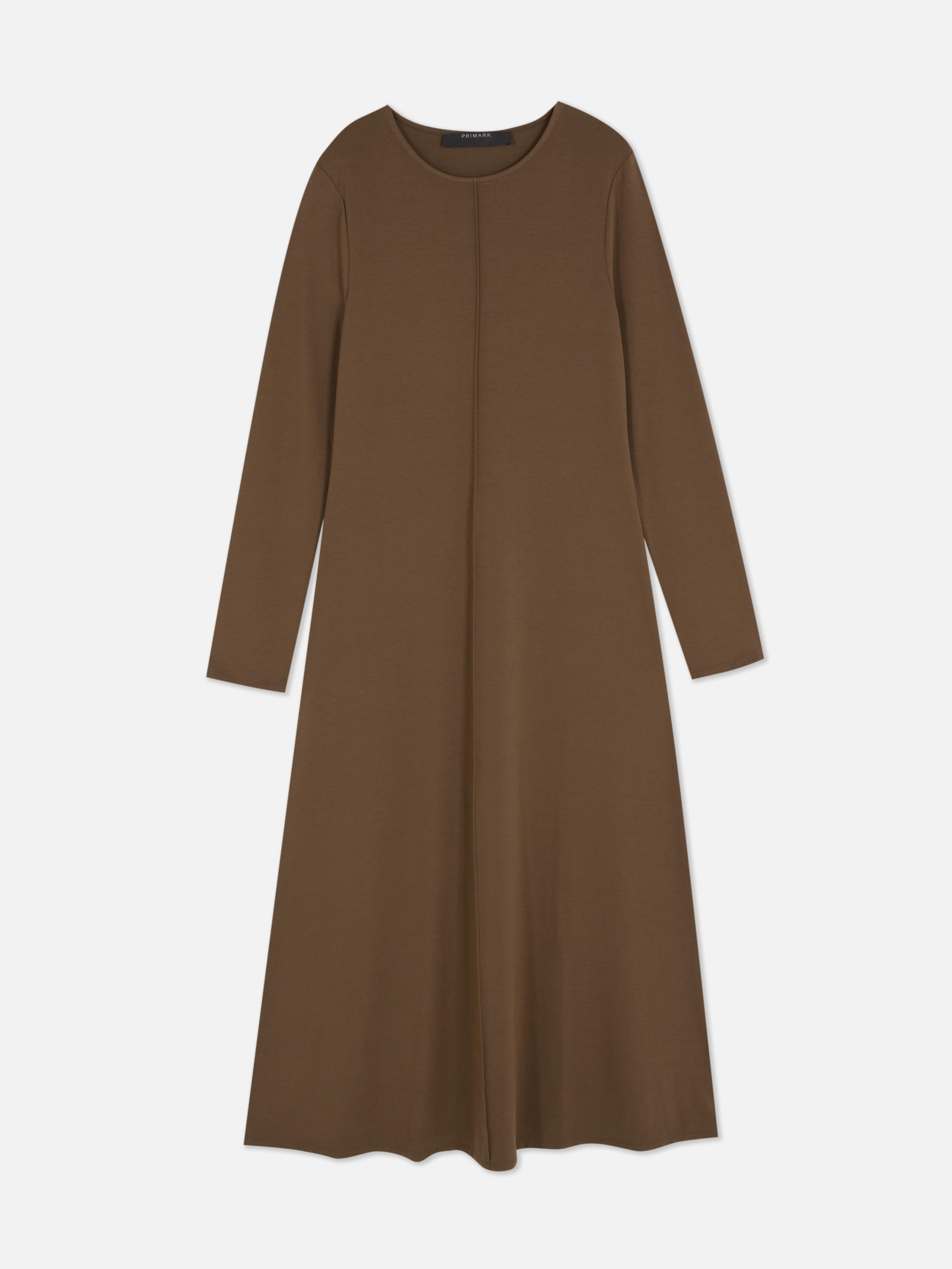 Robe mi-longue à coutures verticales Paula Echevarría