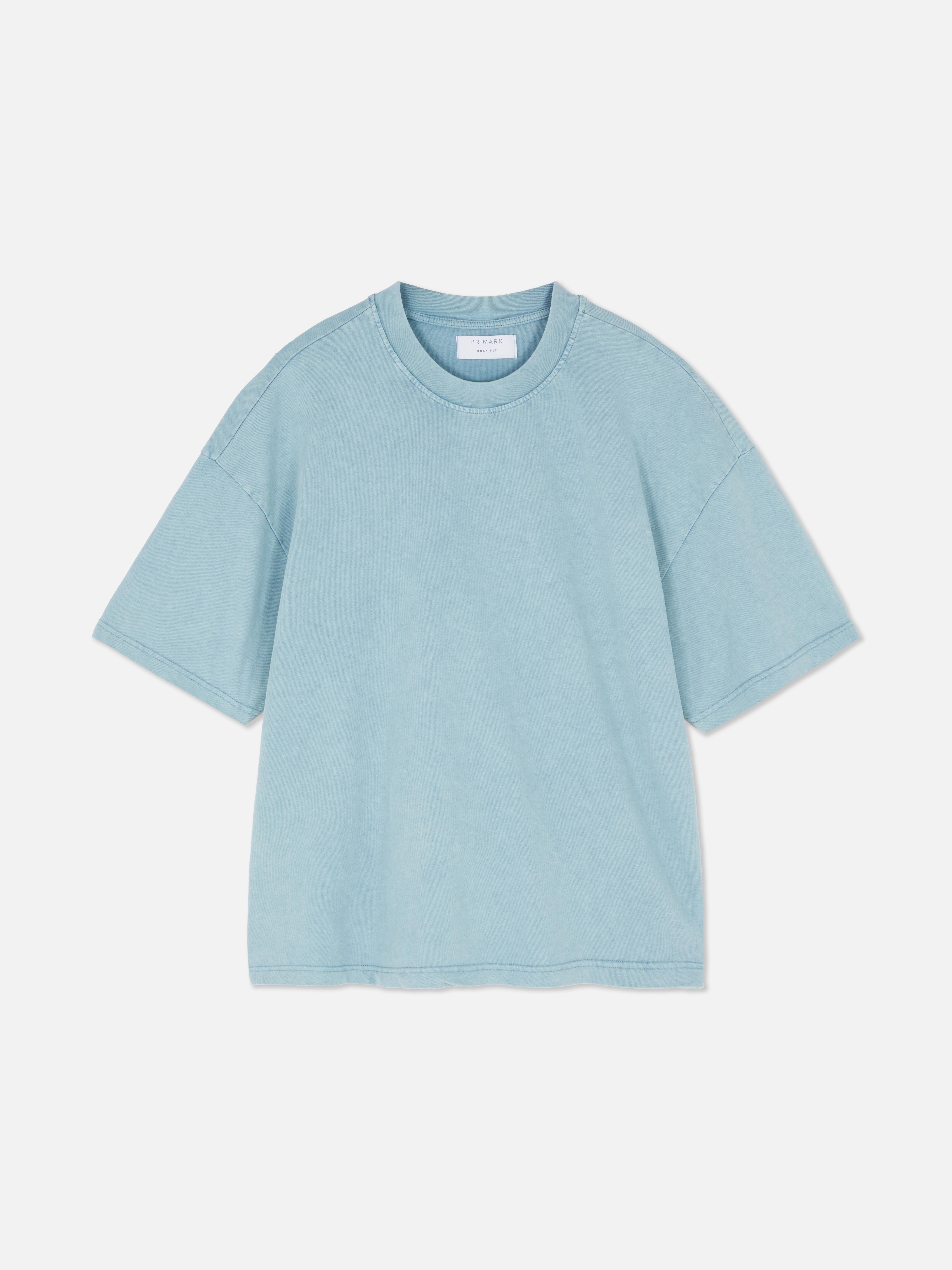 Tricou cu aspect decolorat și mânecă scurtă