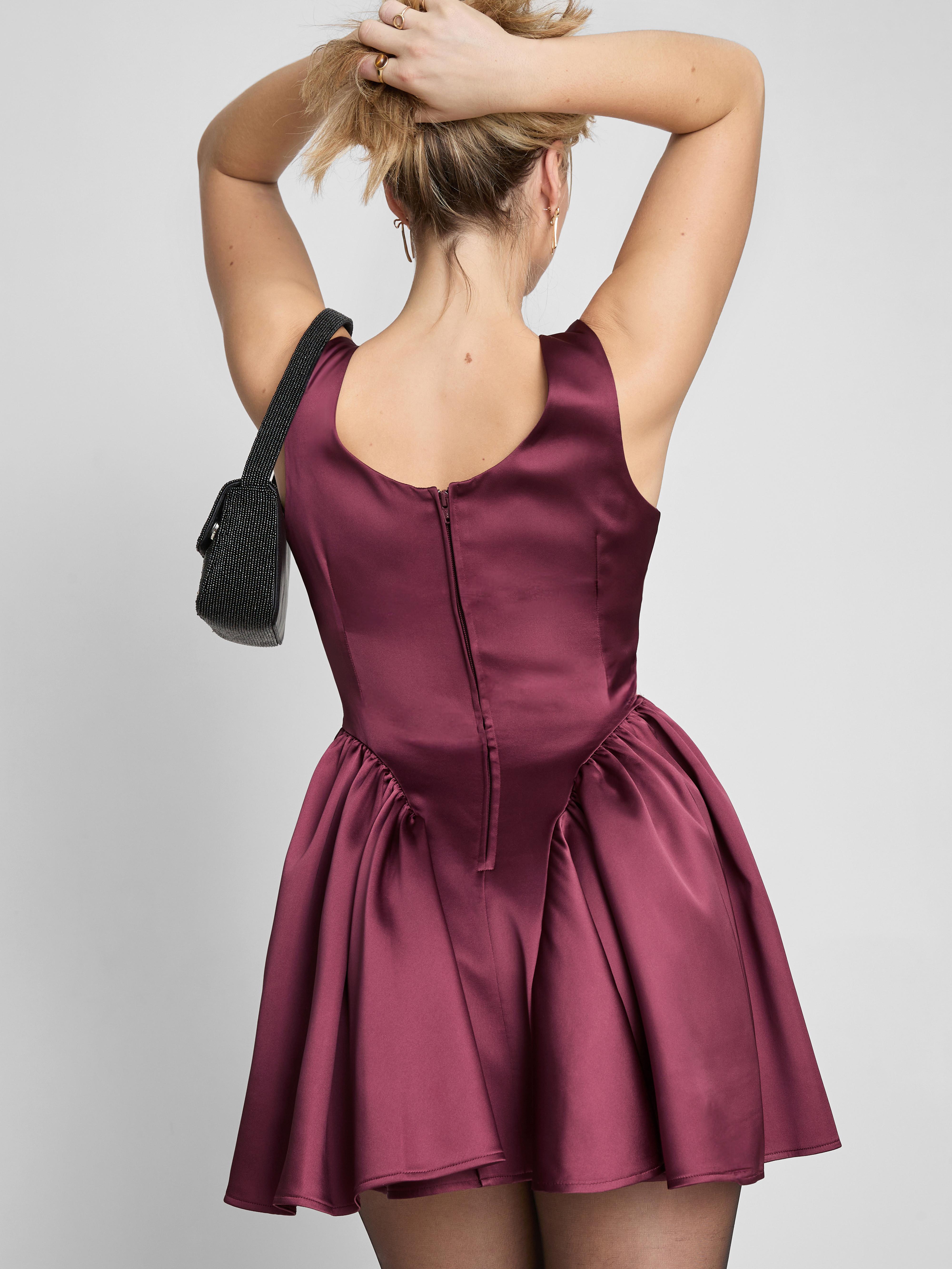 MAJOR FIND | Satin Corset Mini Dress