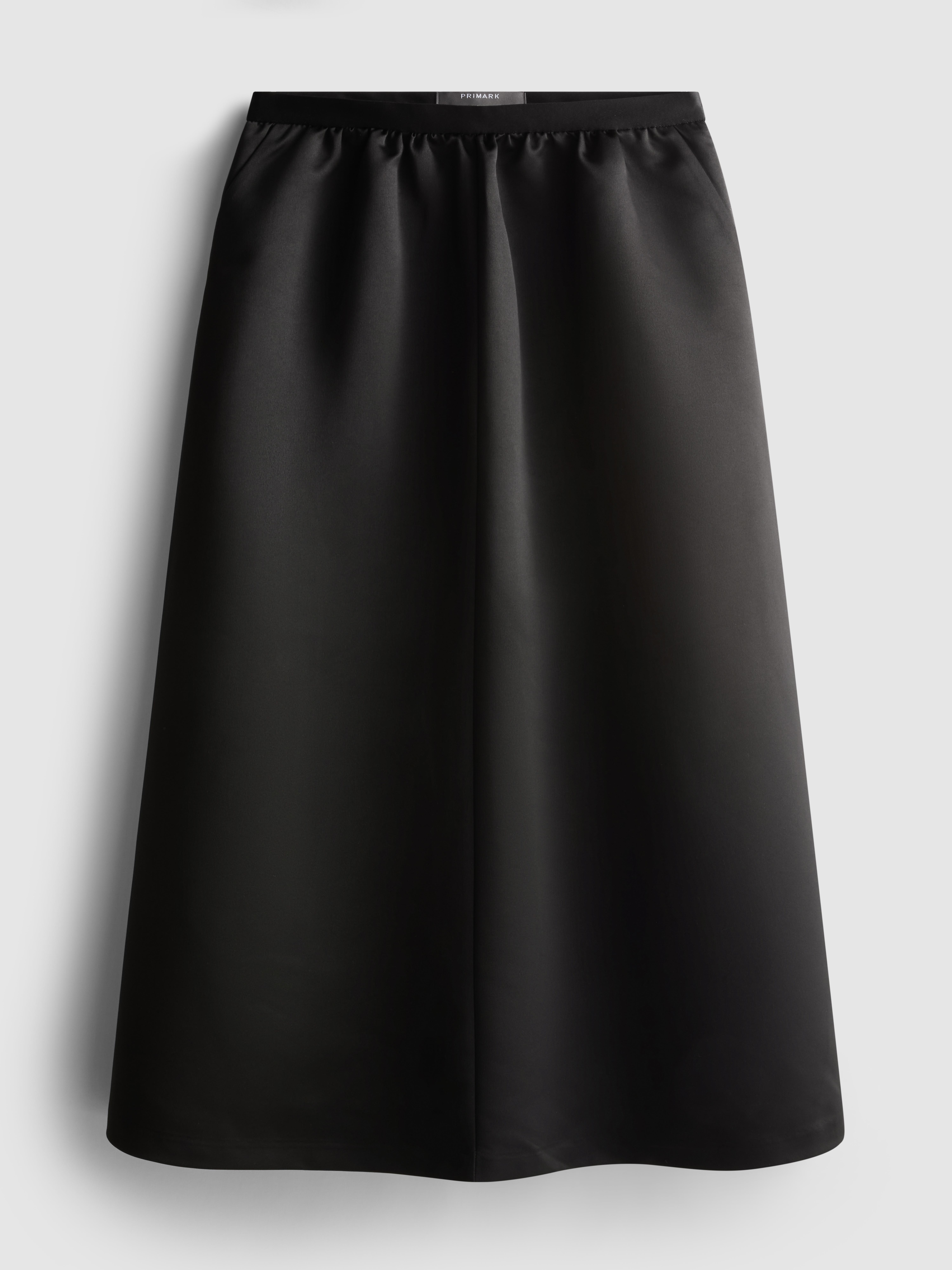Satin Circle Midi Skirt